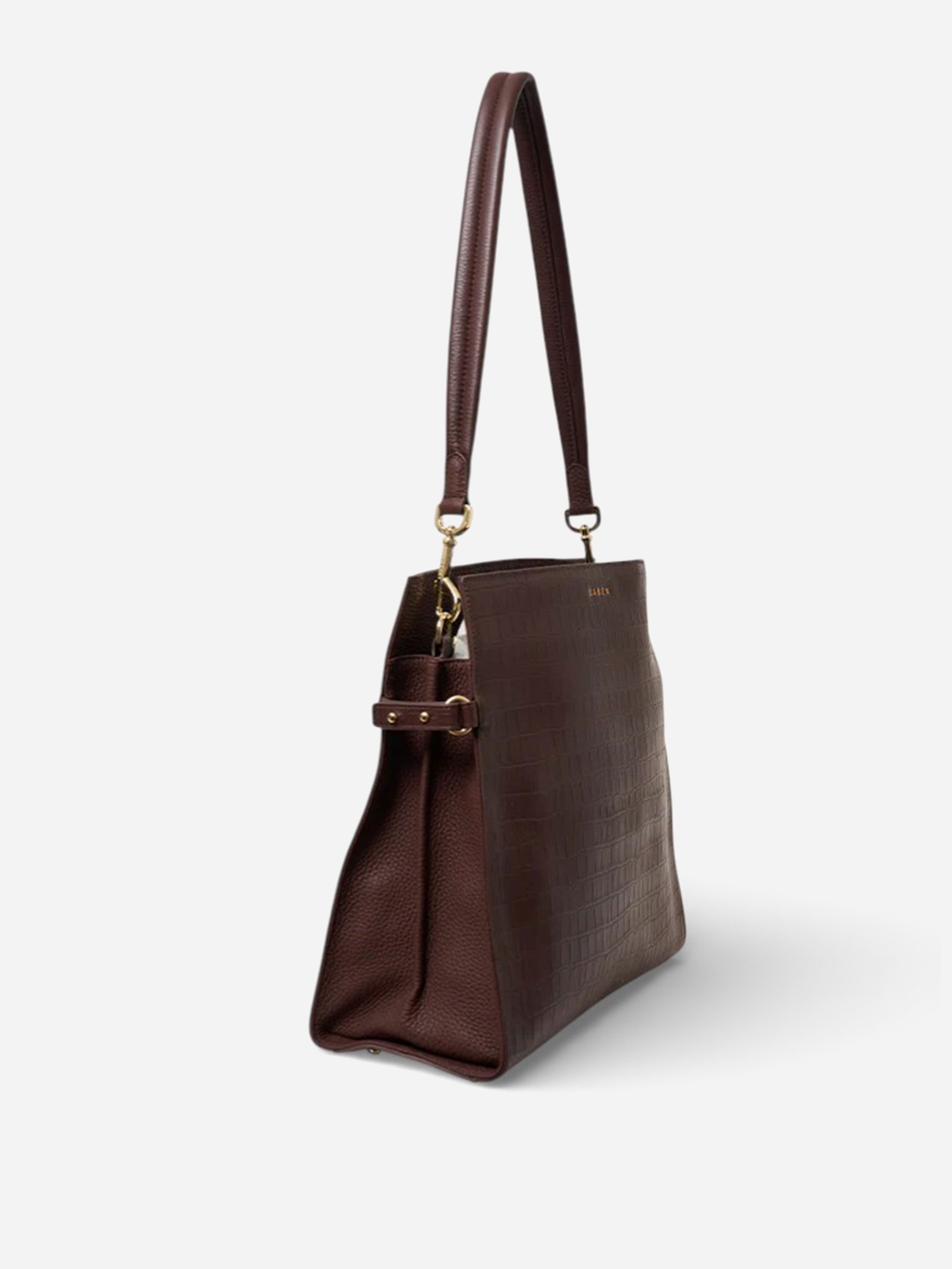 Beatrice Croc Shoulder Bag