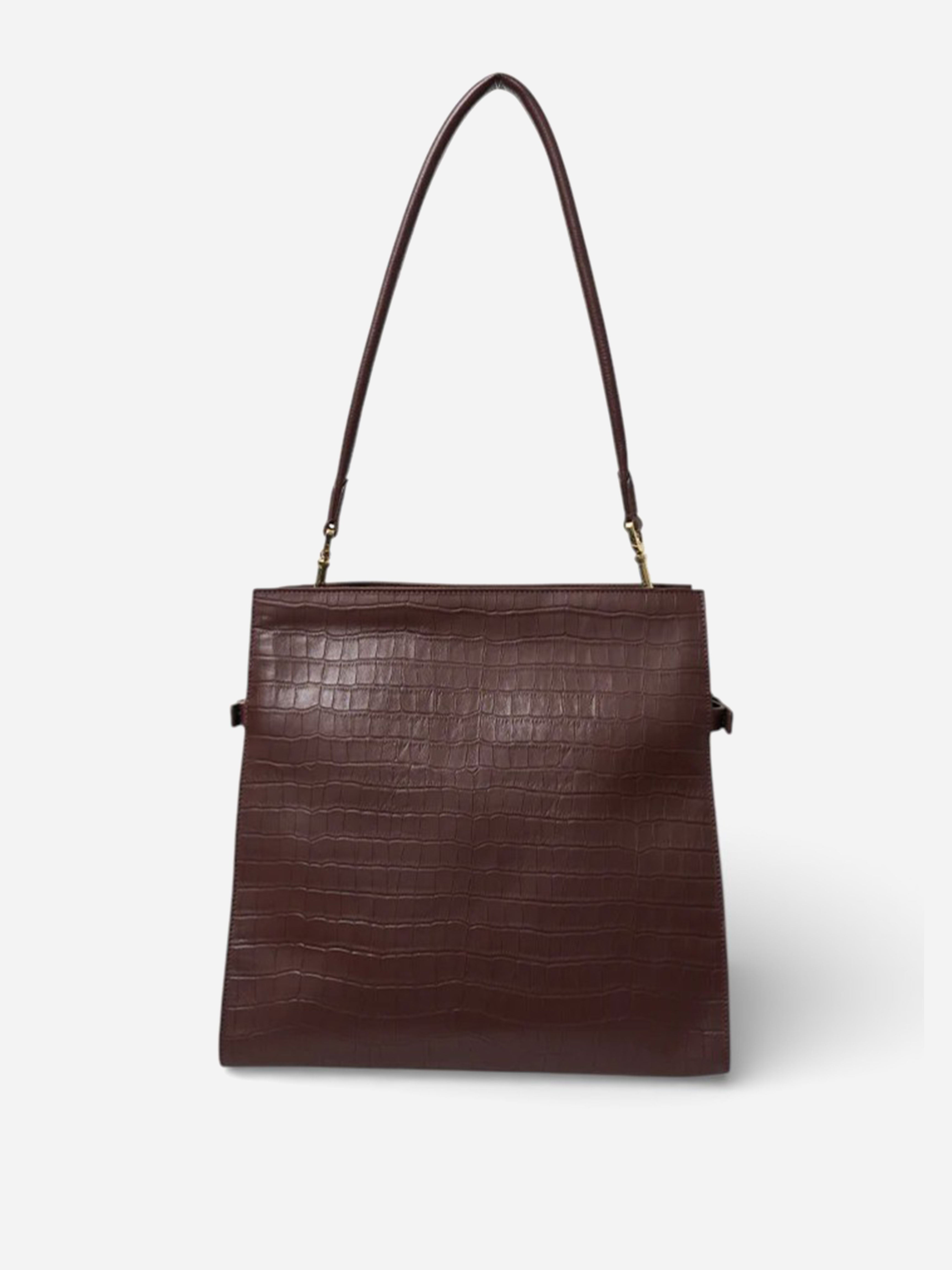 Beatrice Croc Shoulder Bag