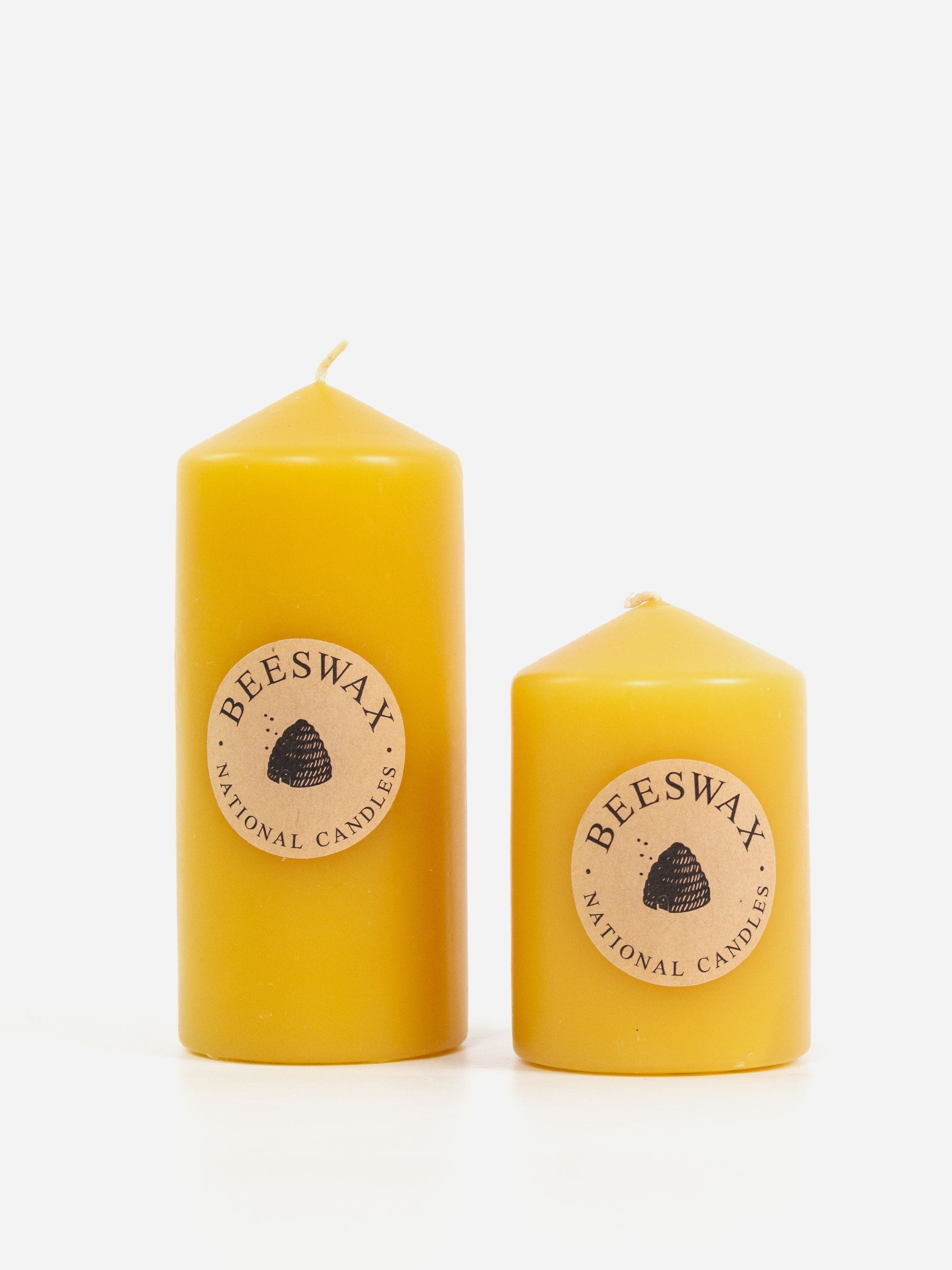 Beeswax Slim Pillar Candle