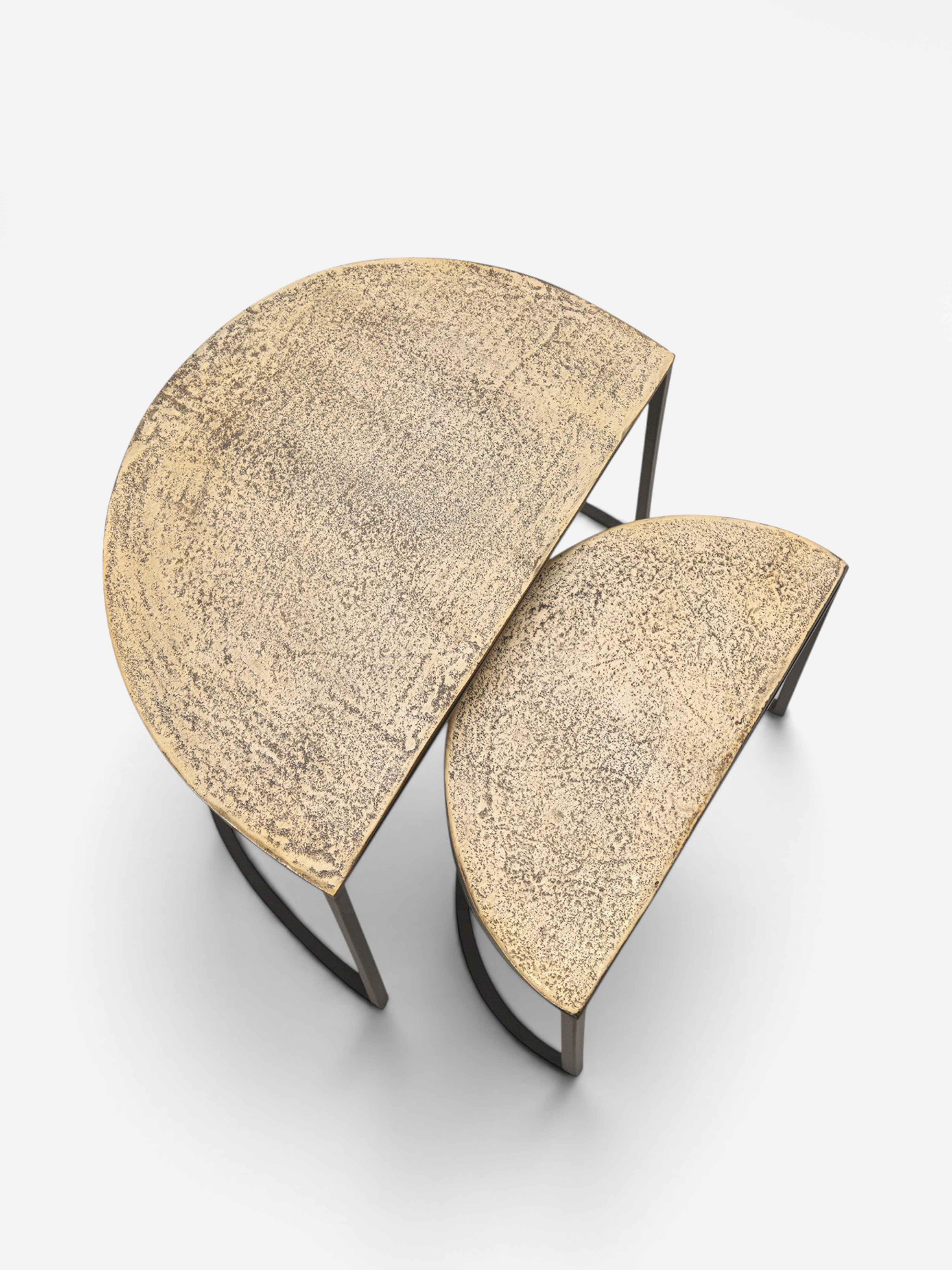 Berlin Half Round Nesting Side Table