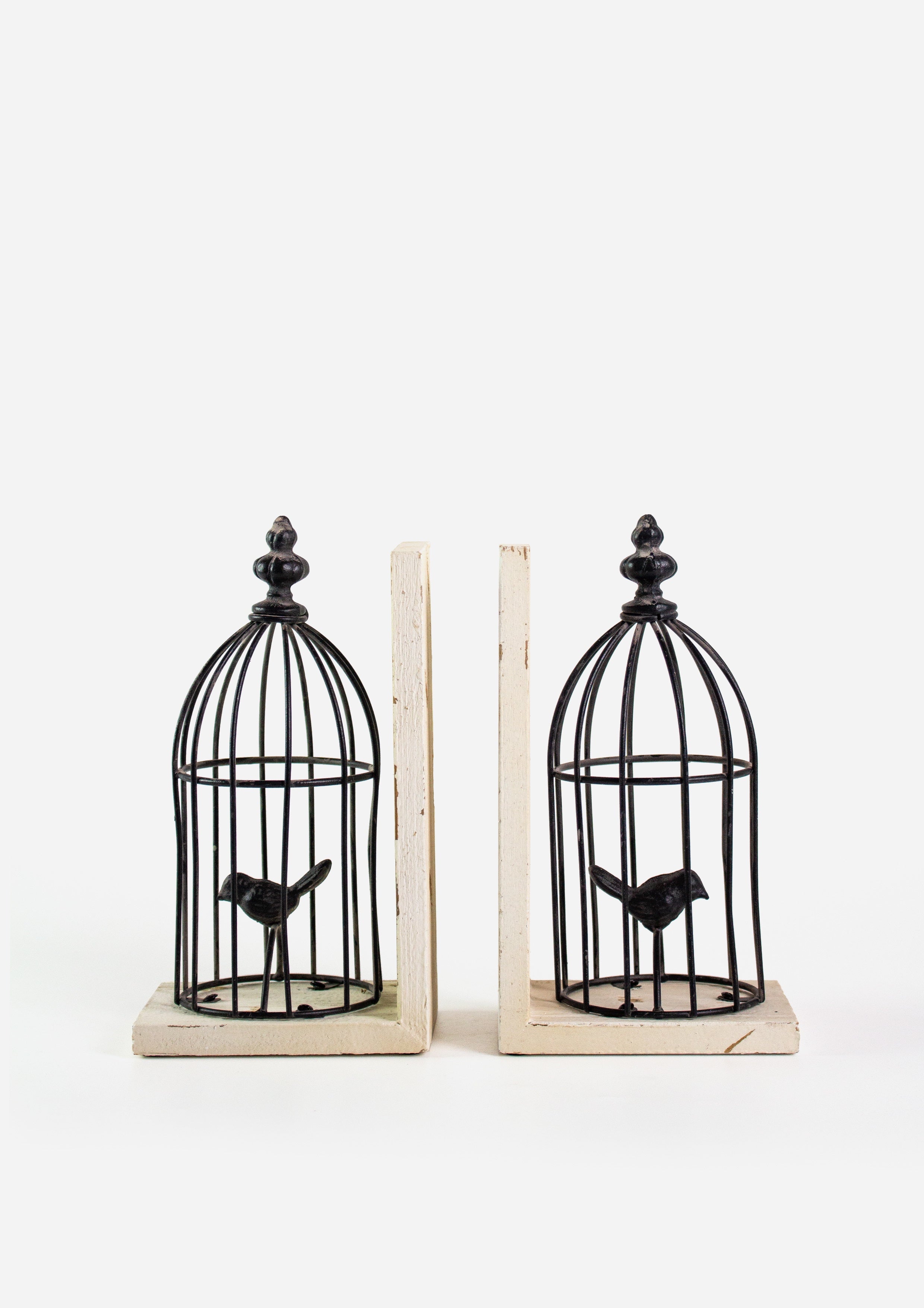 Bird Cage Bookends