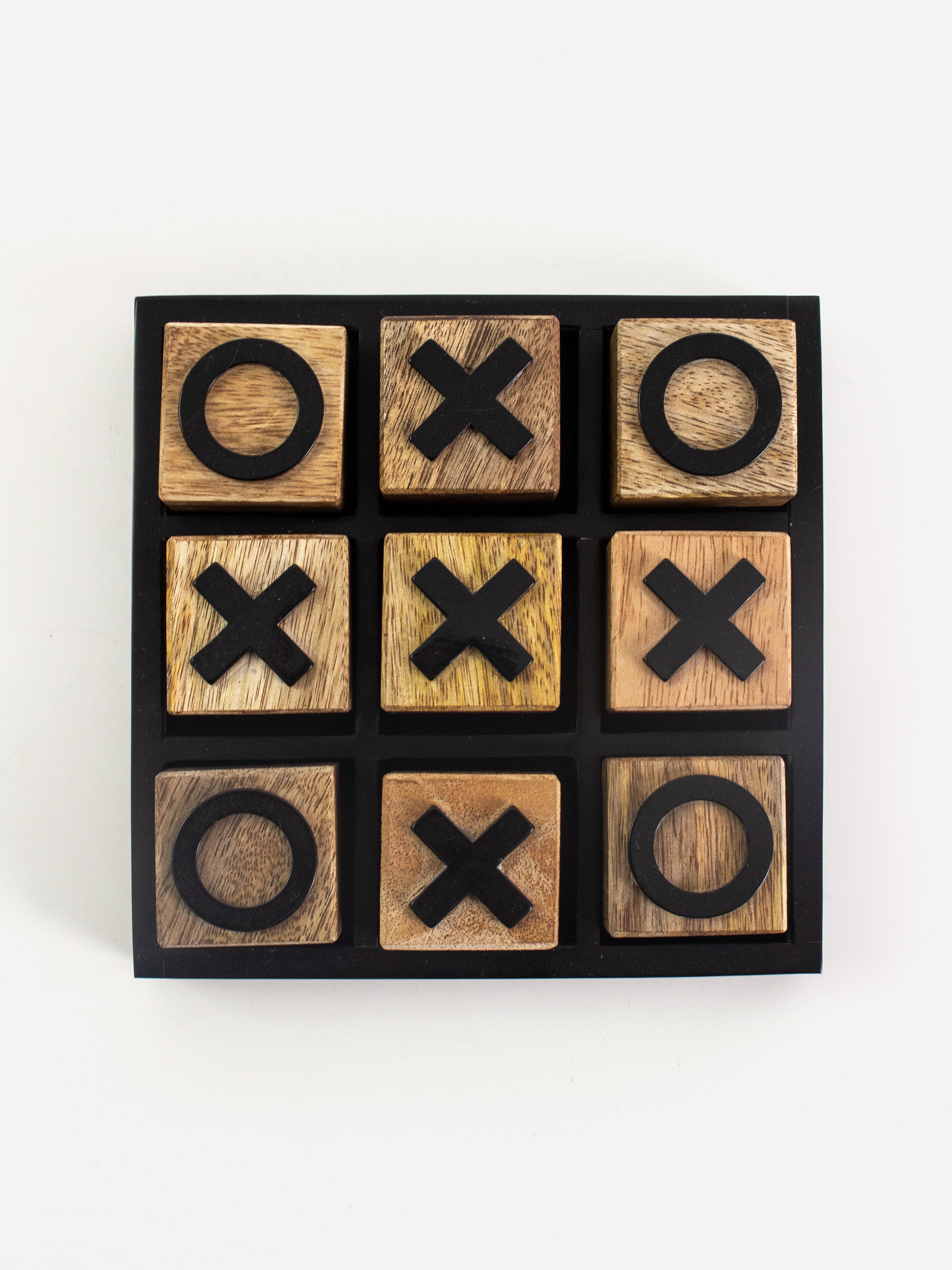 Black Natural Noughts & Crosses