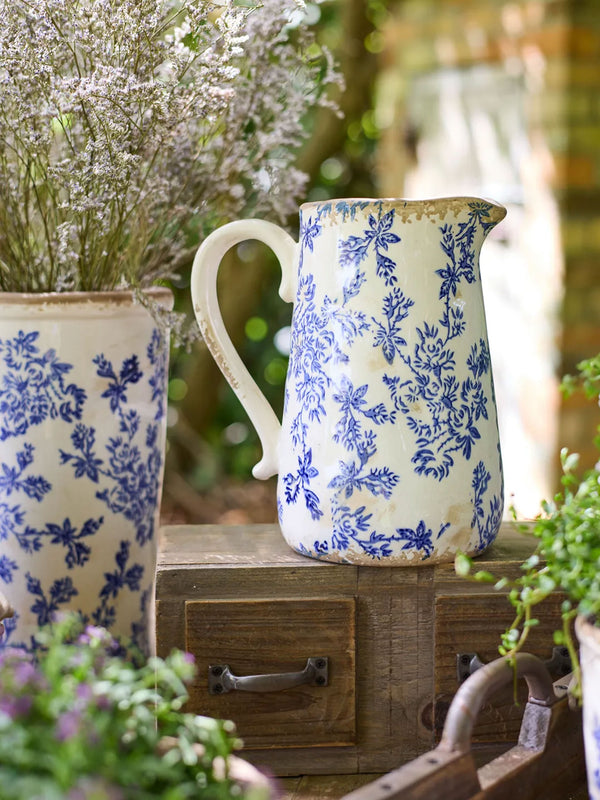 Blue Floral Jug