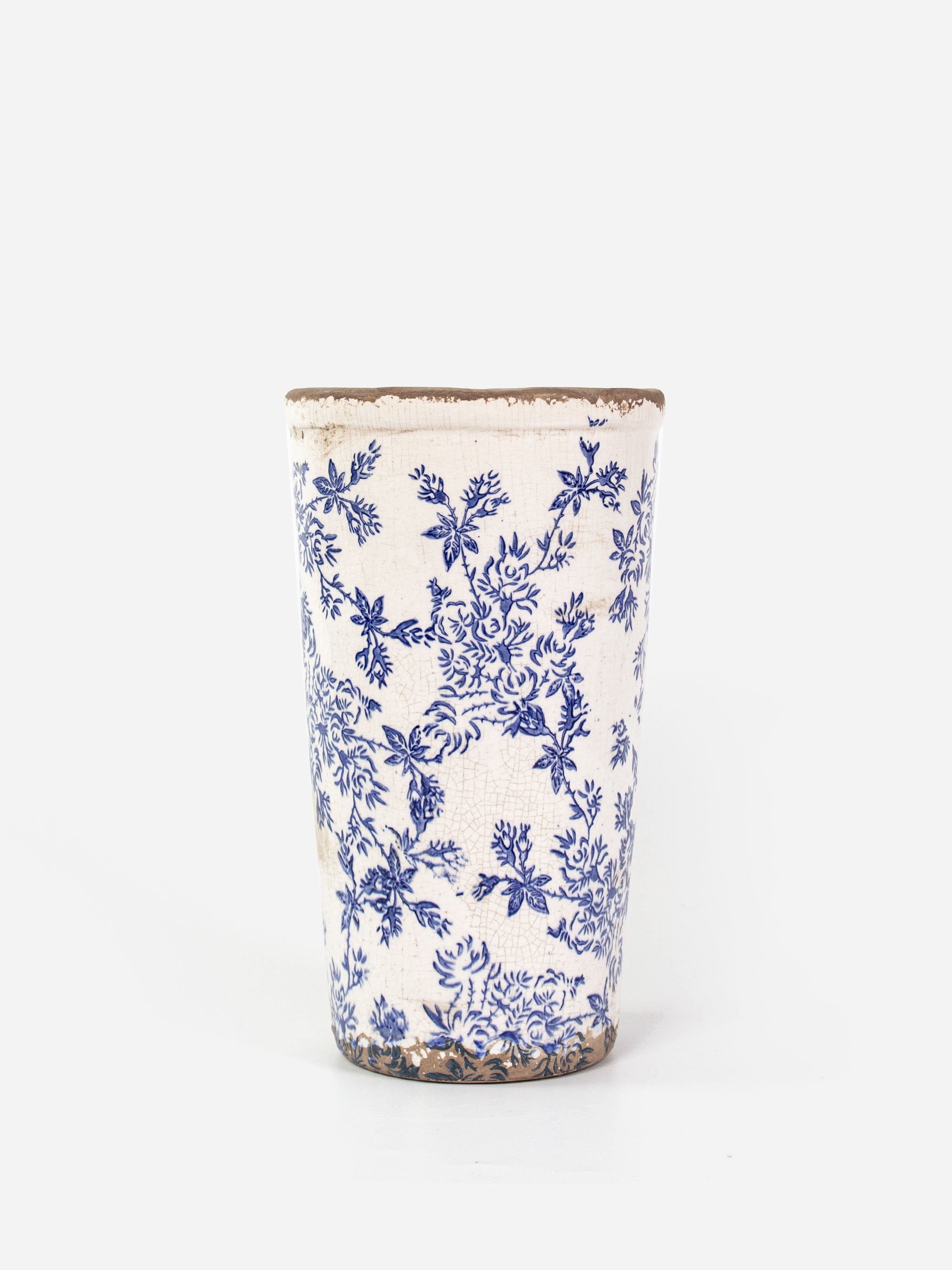 Blue Floral Vase