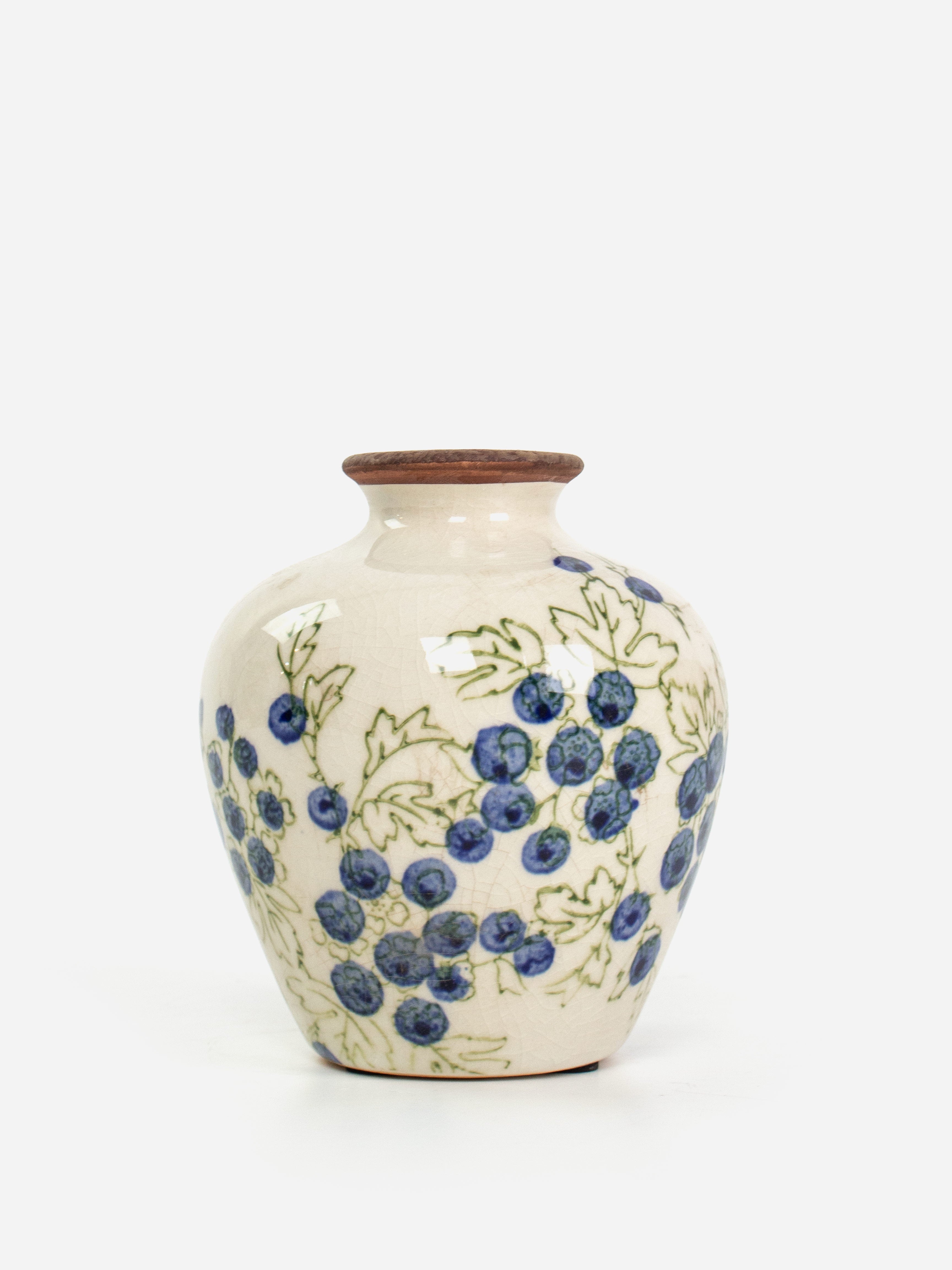 Blueberry Petite Urn Vase