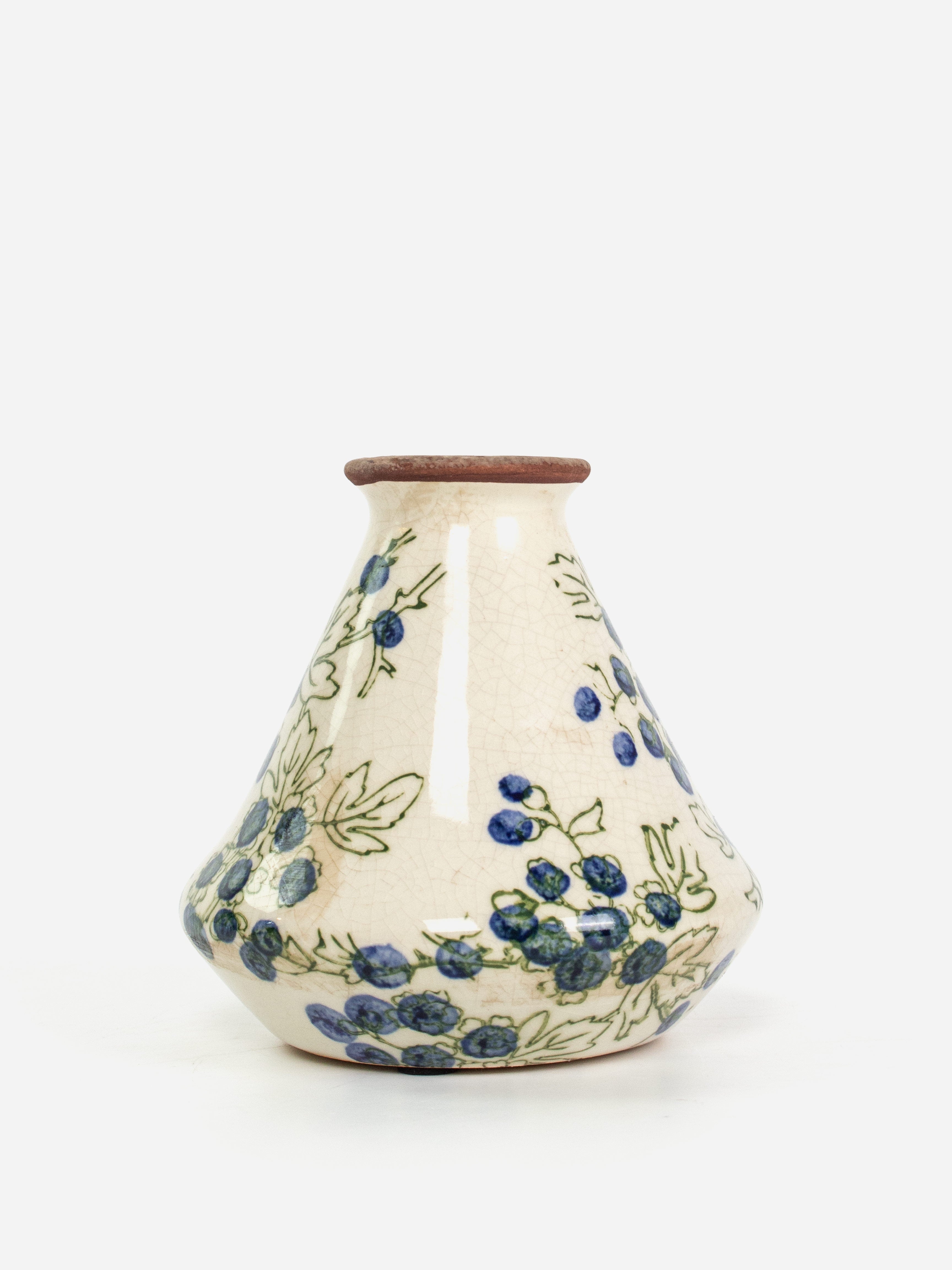 Blueberry Petite trumpet Vase