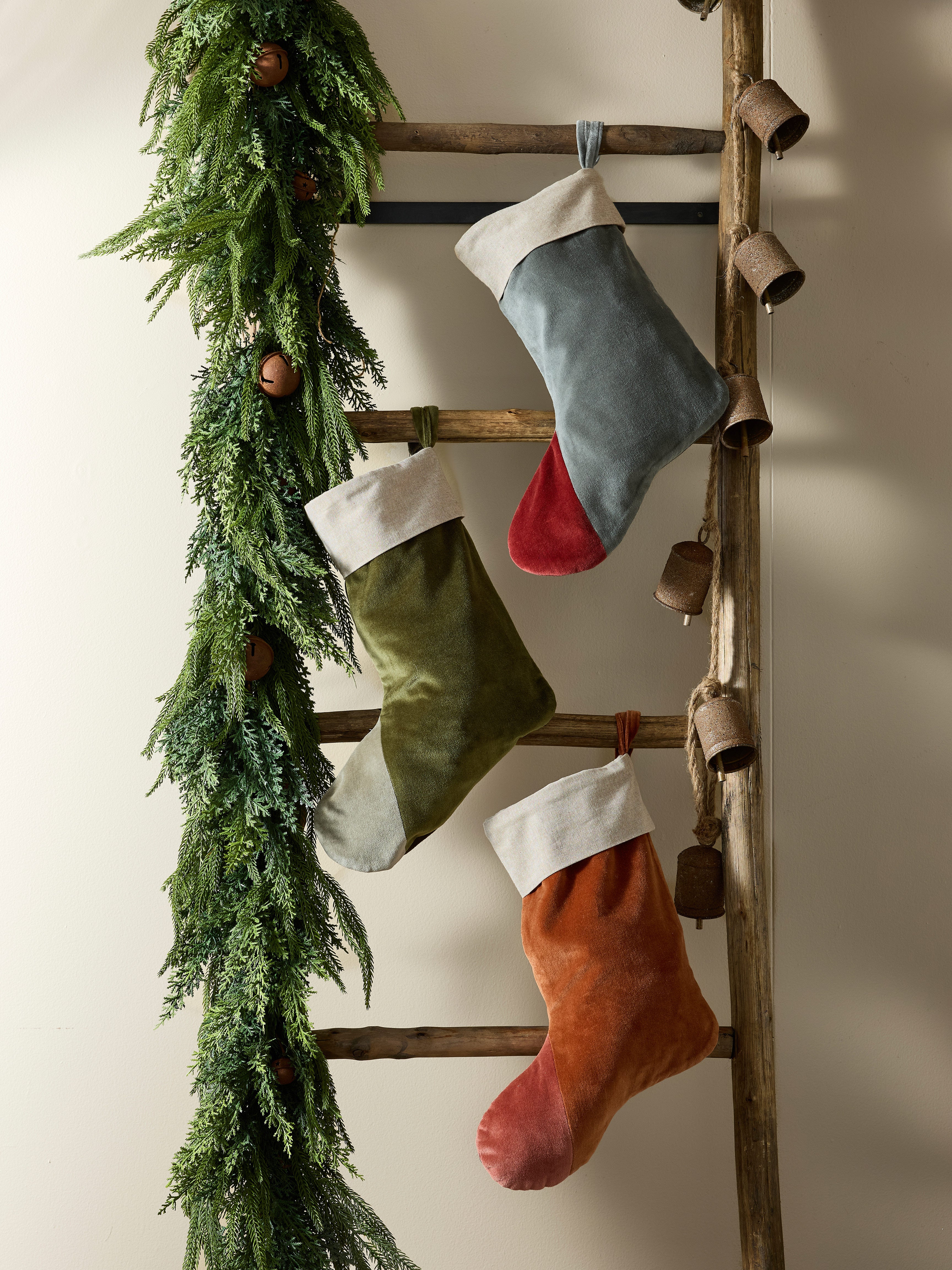 Bows and Bells Pine Garland