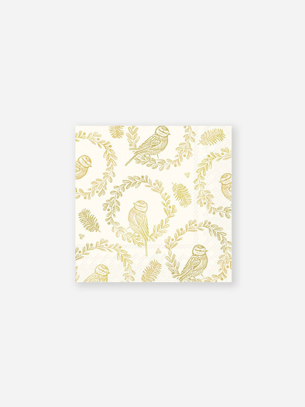 Bright Bird  Wreath Napkins