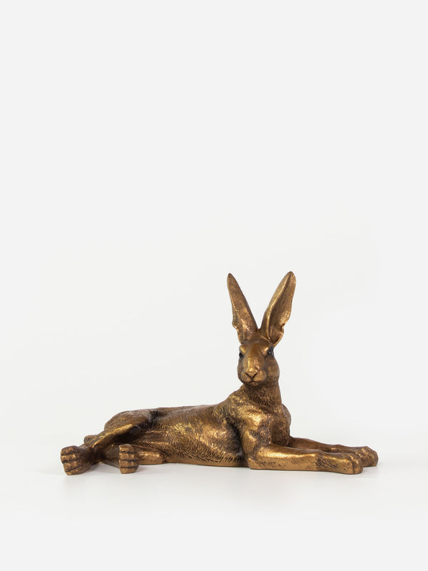 Bronze Lying Hare