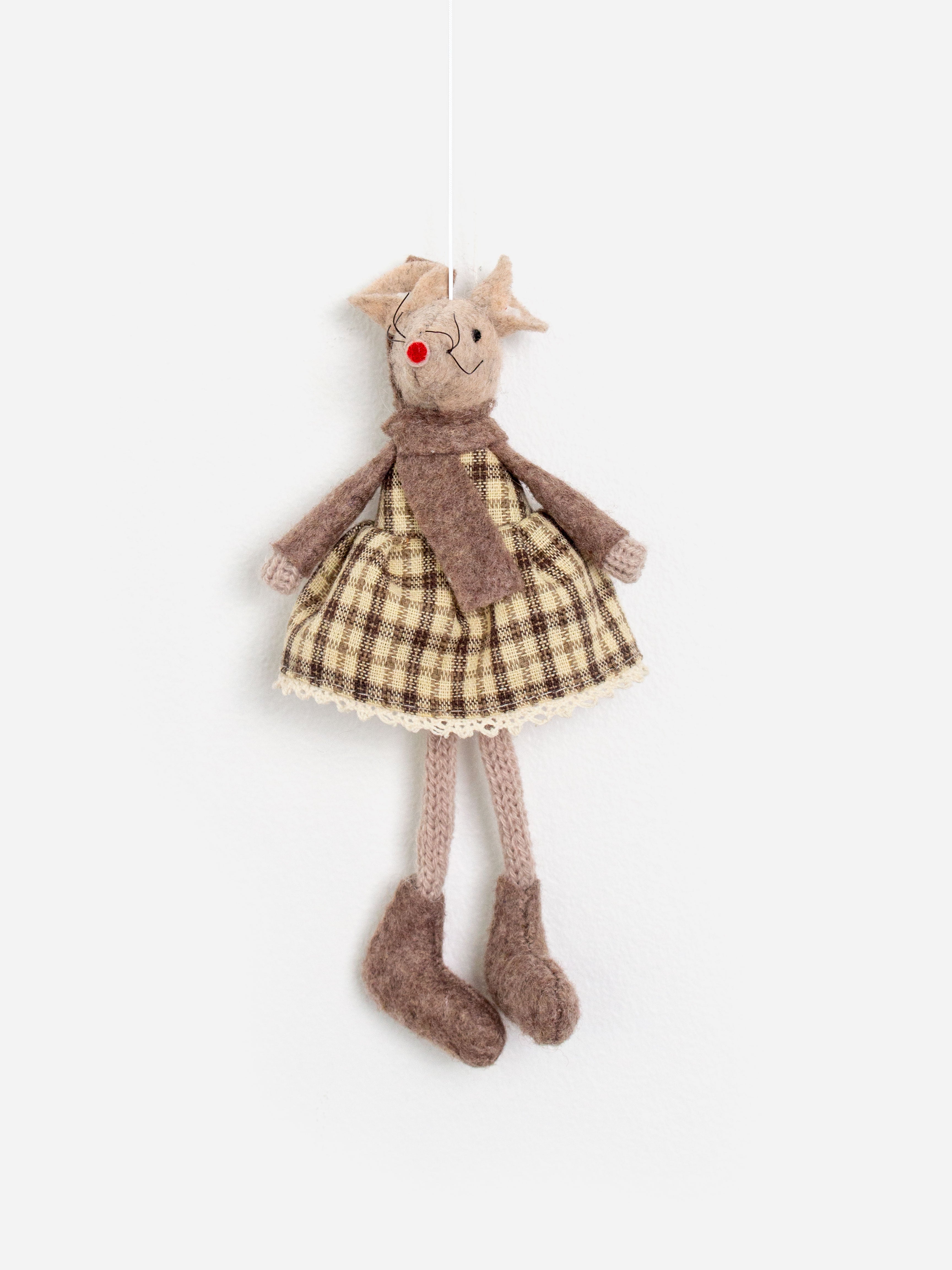 Brown Mouse Hanging
