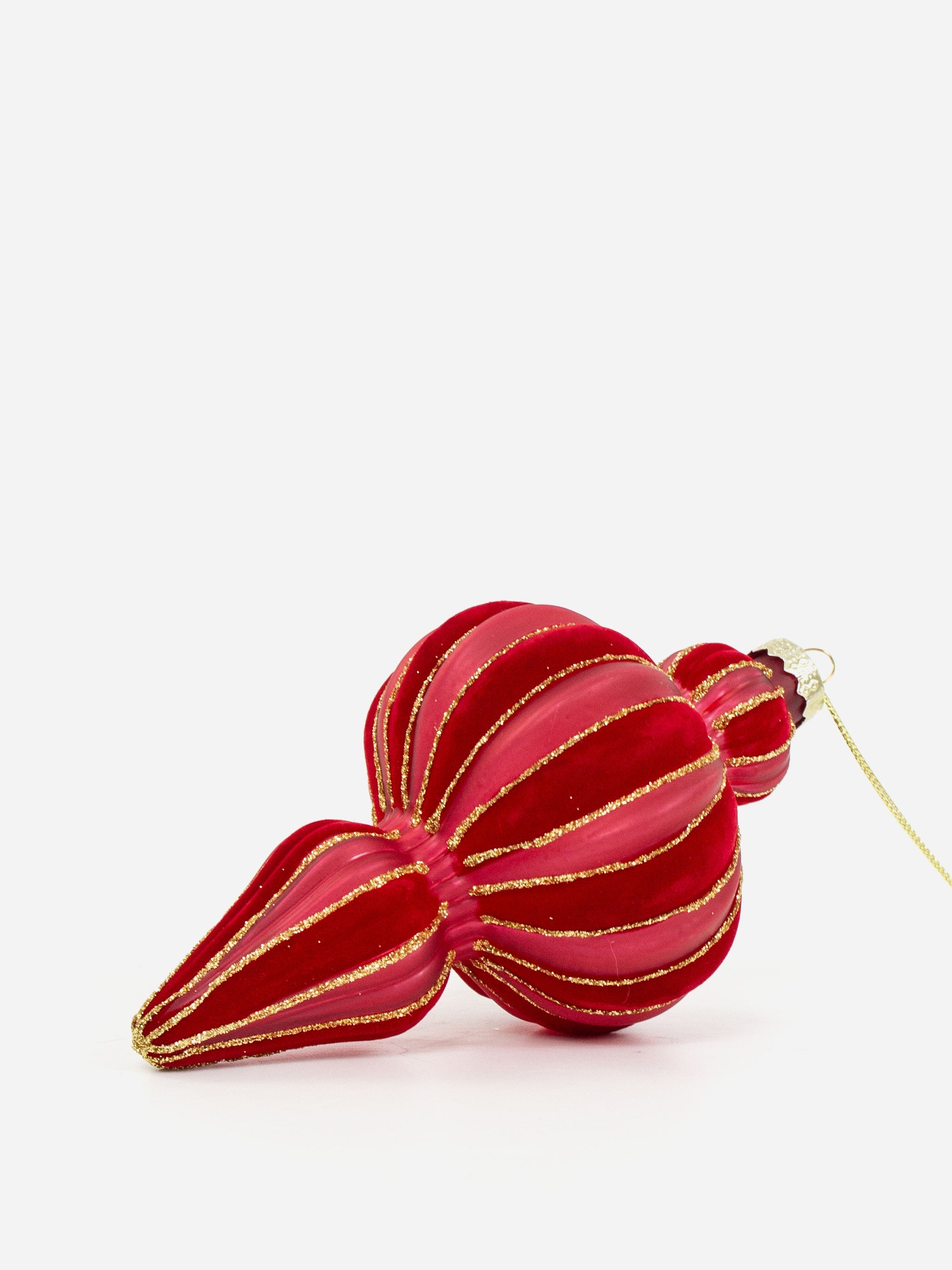 Burgundy Ribbed Finial