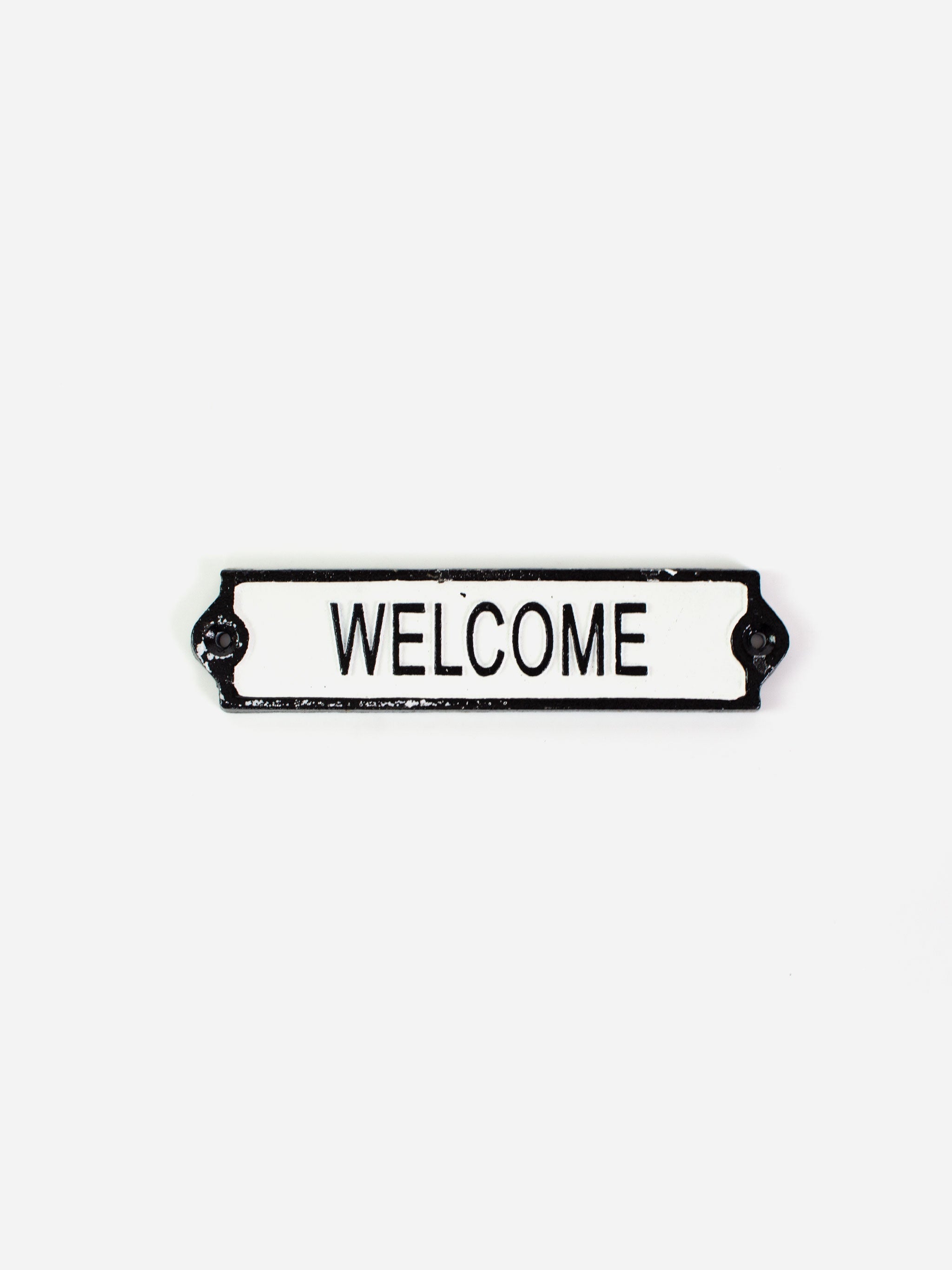 Cast Iron Welcome Sign