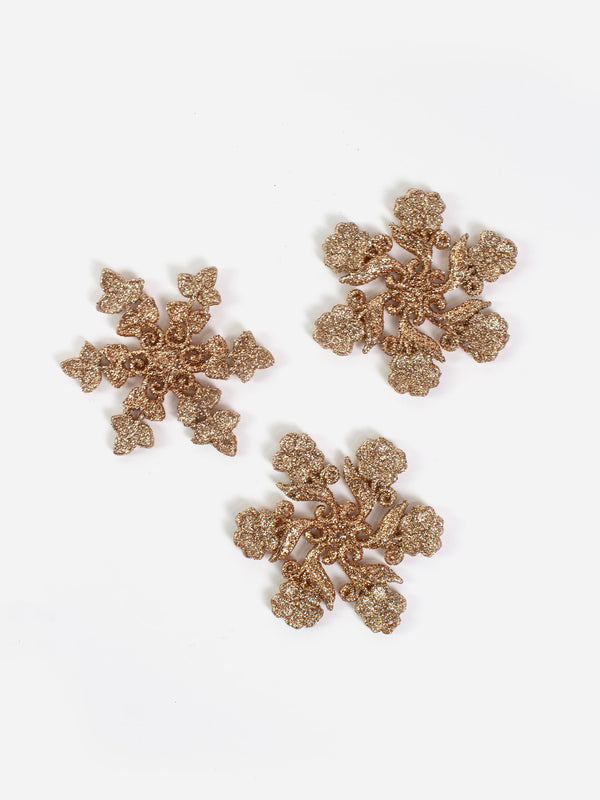 Champagne Snowflake Hanging Set