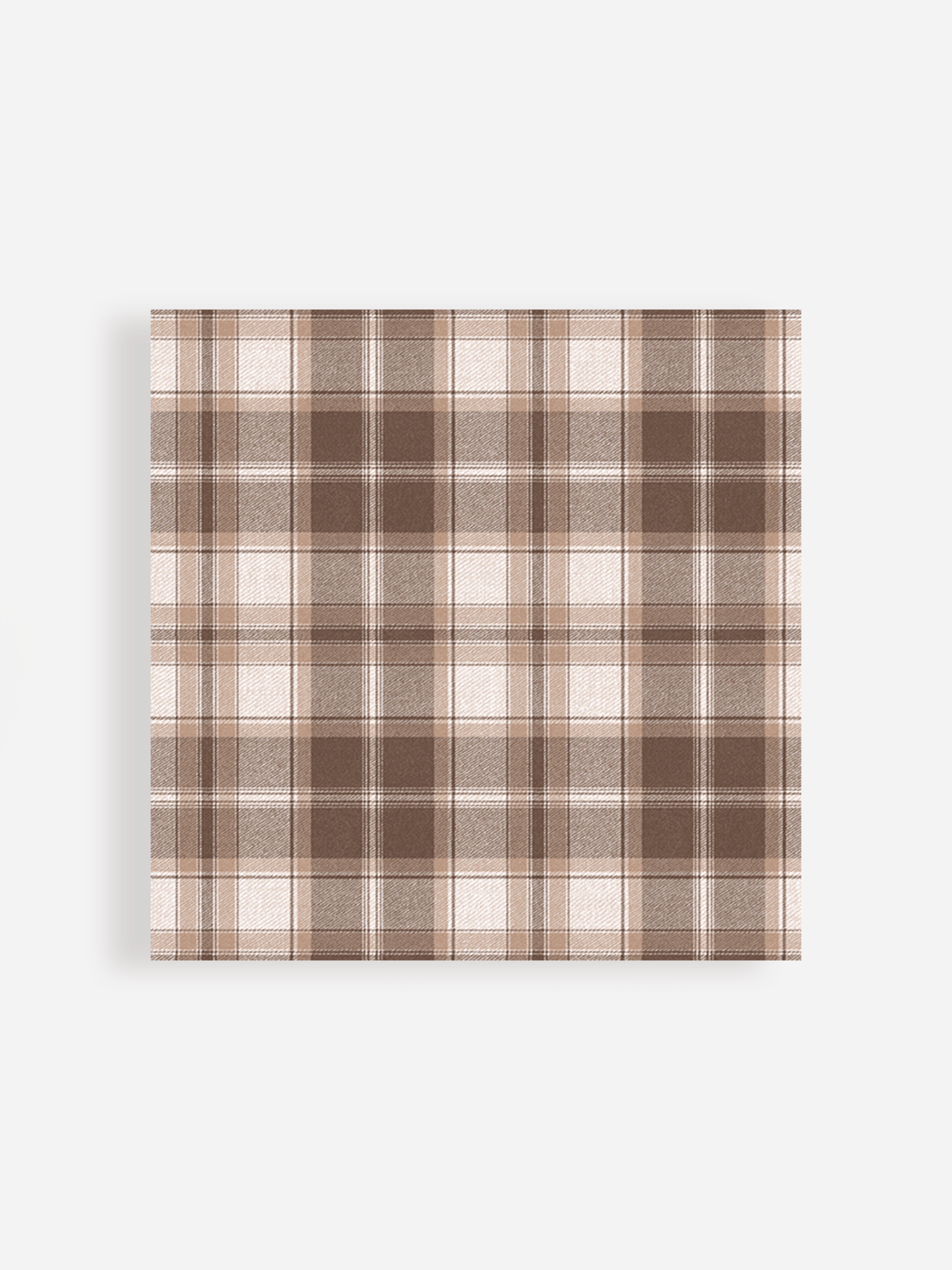 Check Brown Napkins