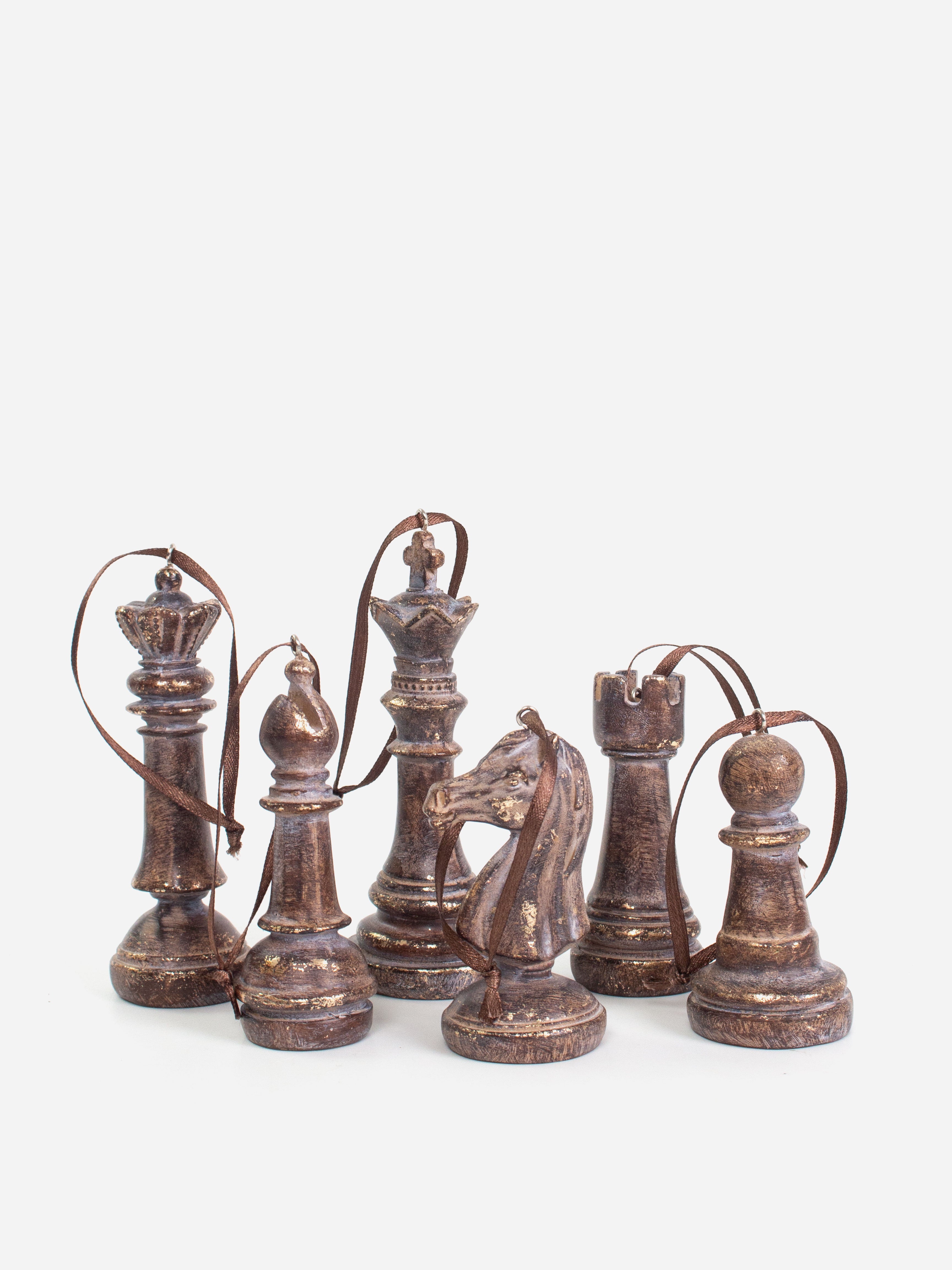 Chess Piece Ornament Set