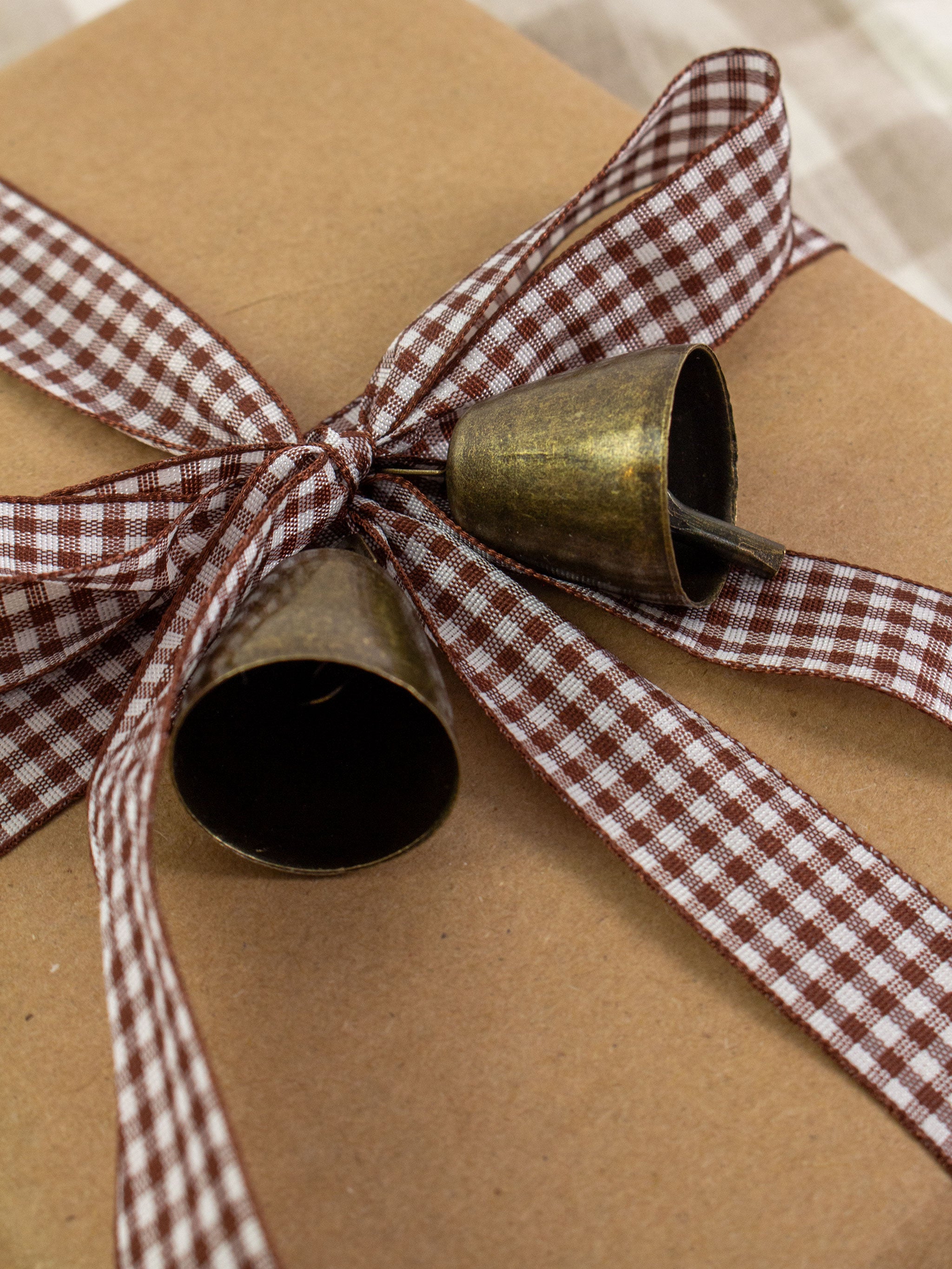 Chestnut Gingham Ribbon