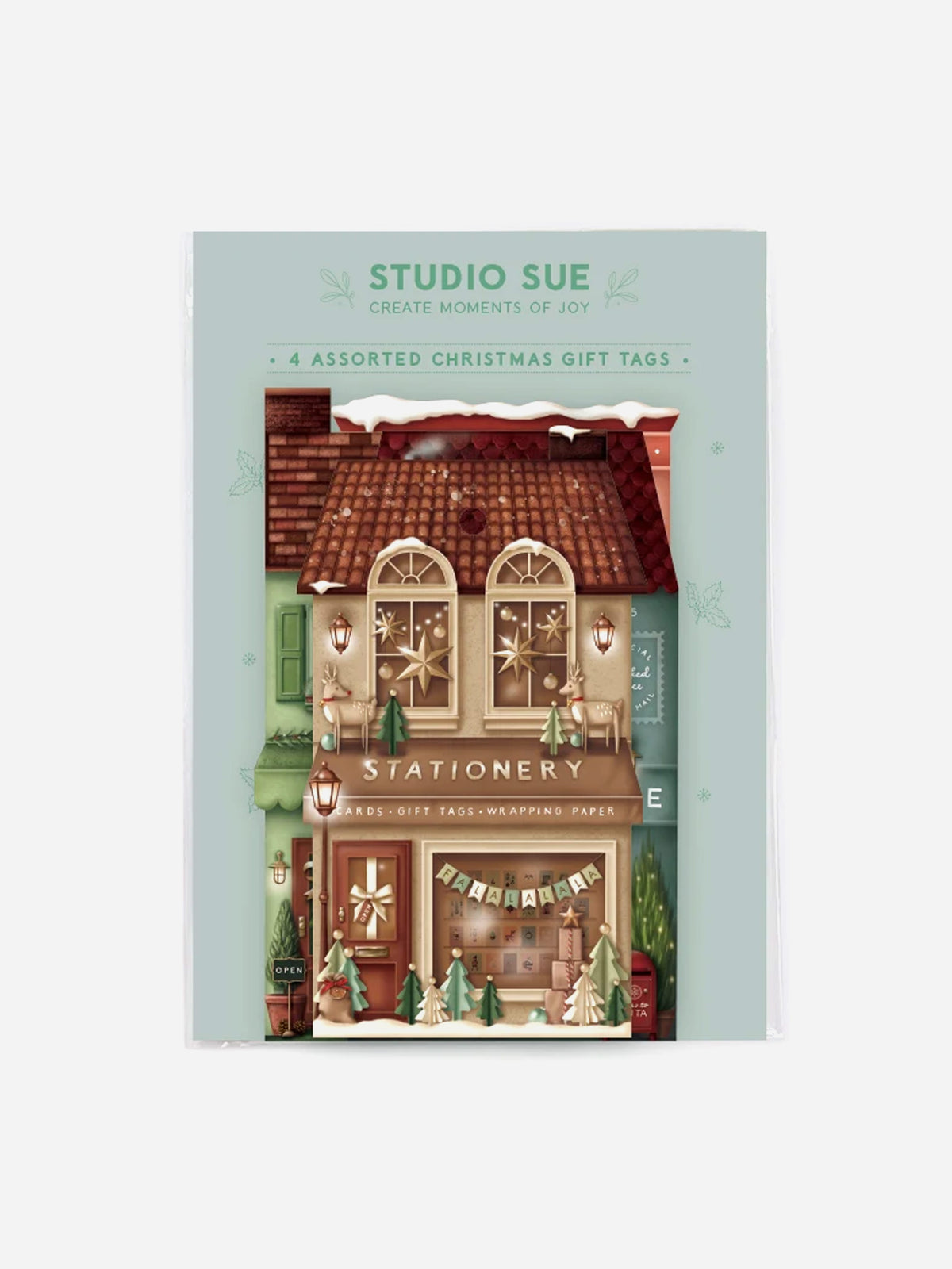 Christmas Village Gift Tag Set