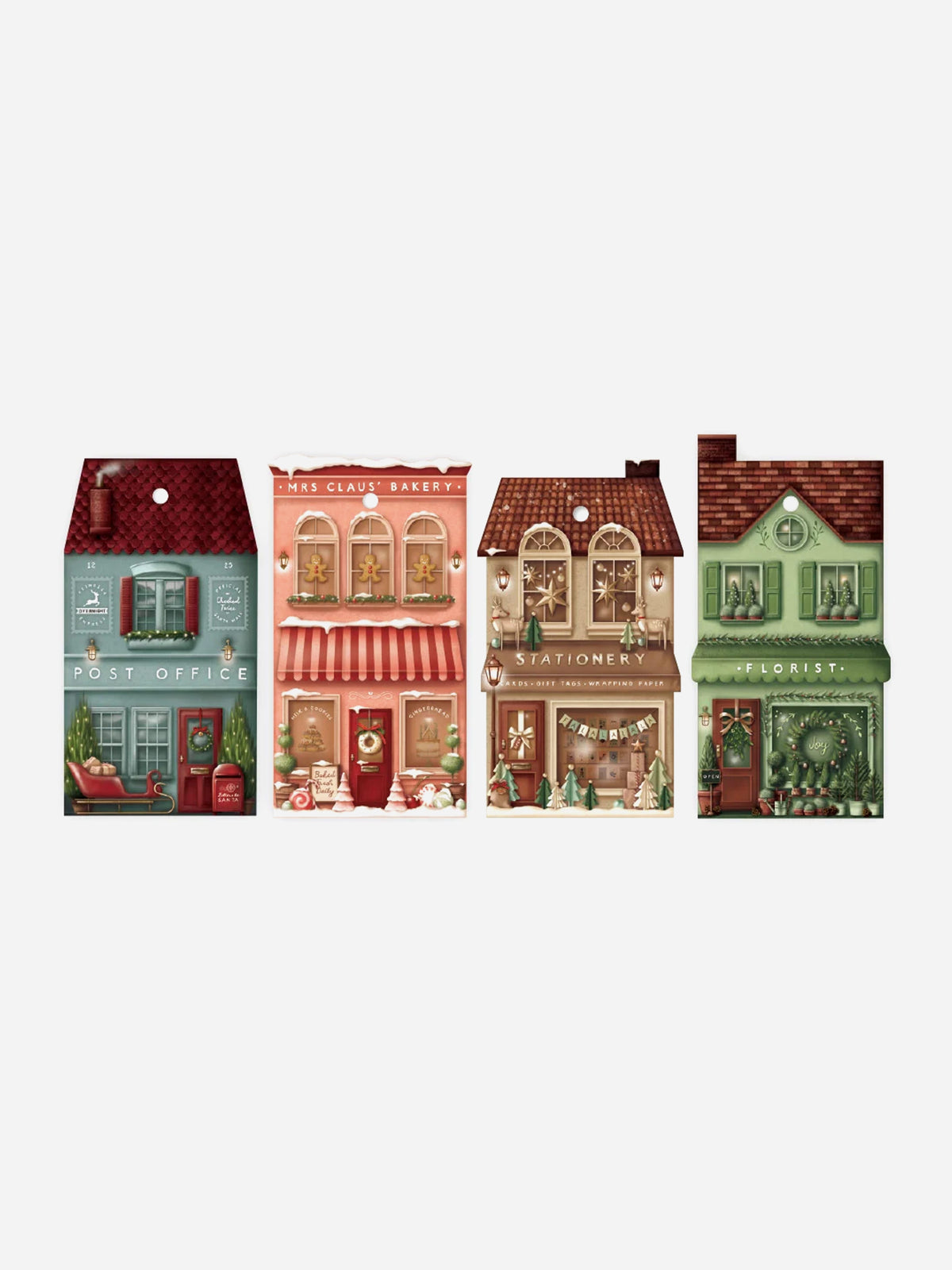 Christmas Village Gift Tag Set