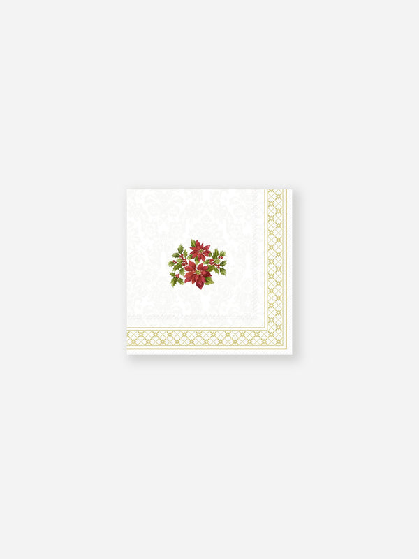 Classic Christmas Poinsettia Napkins