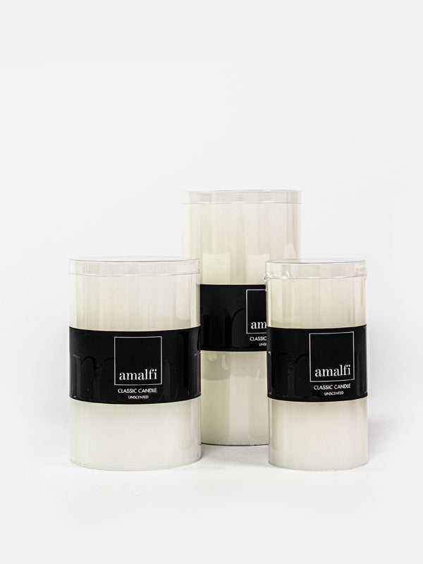 Classic White Pillar Candle