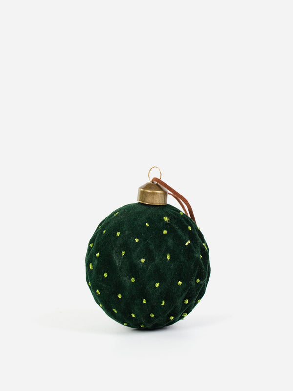 Claus Flocked Bauble