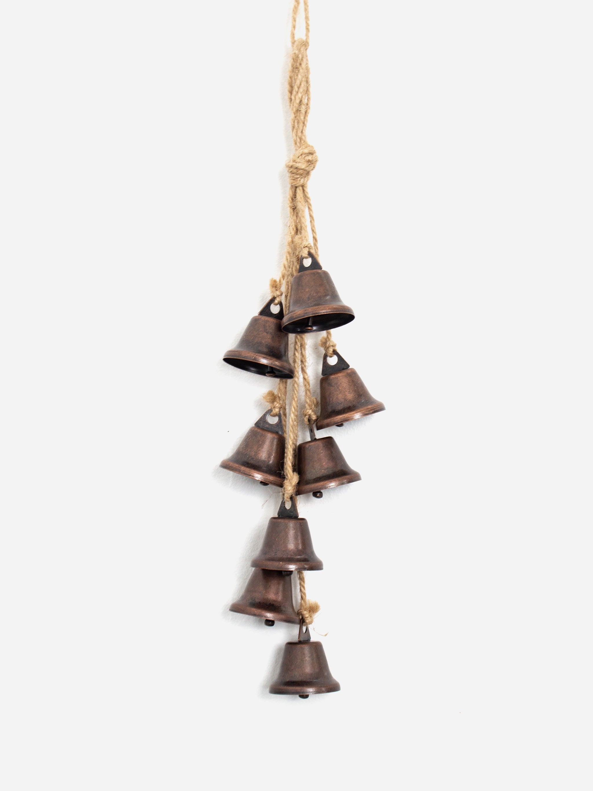 Copper Rustic Hanging Bells