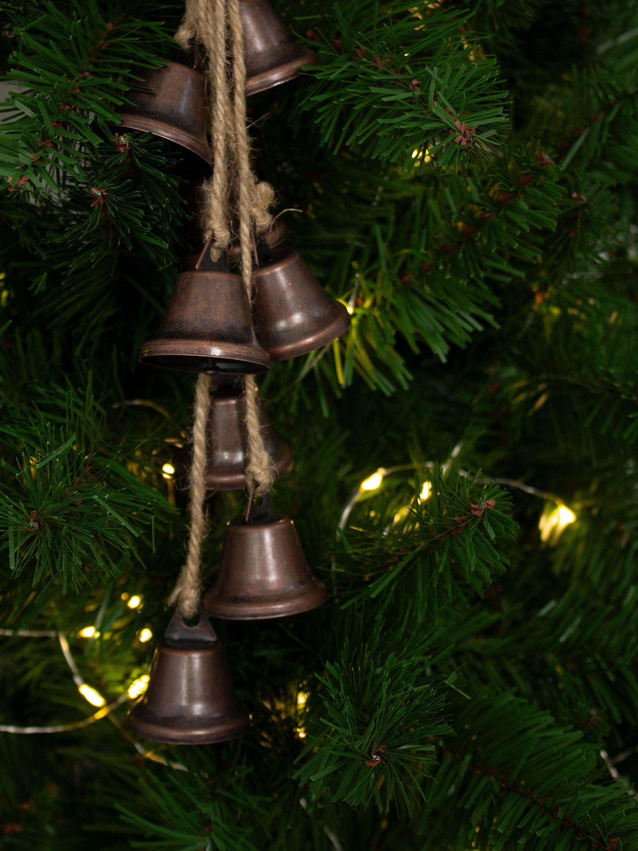 Copper Rustic Hanging Bells