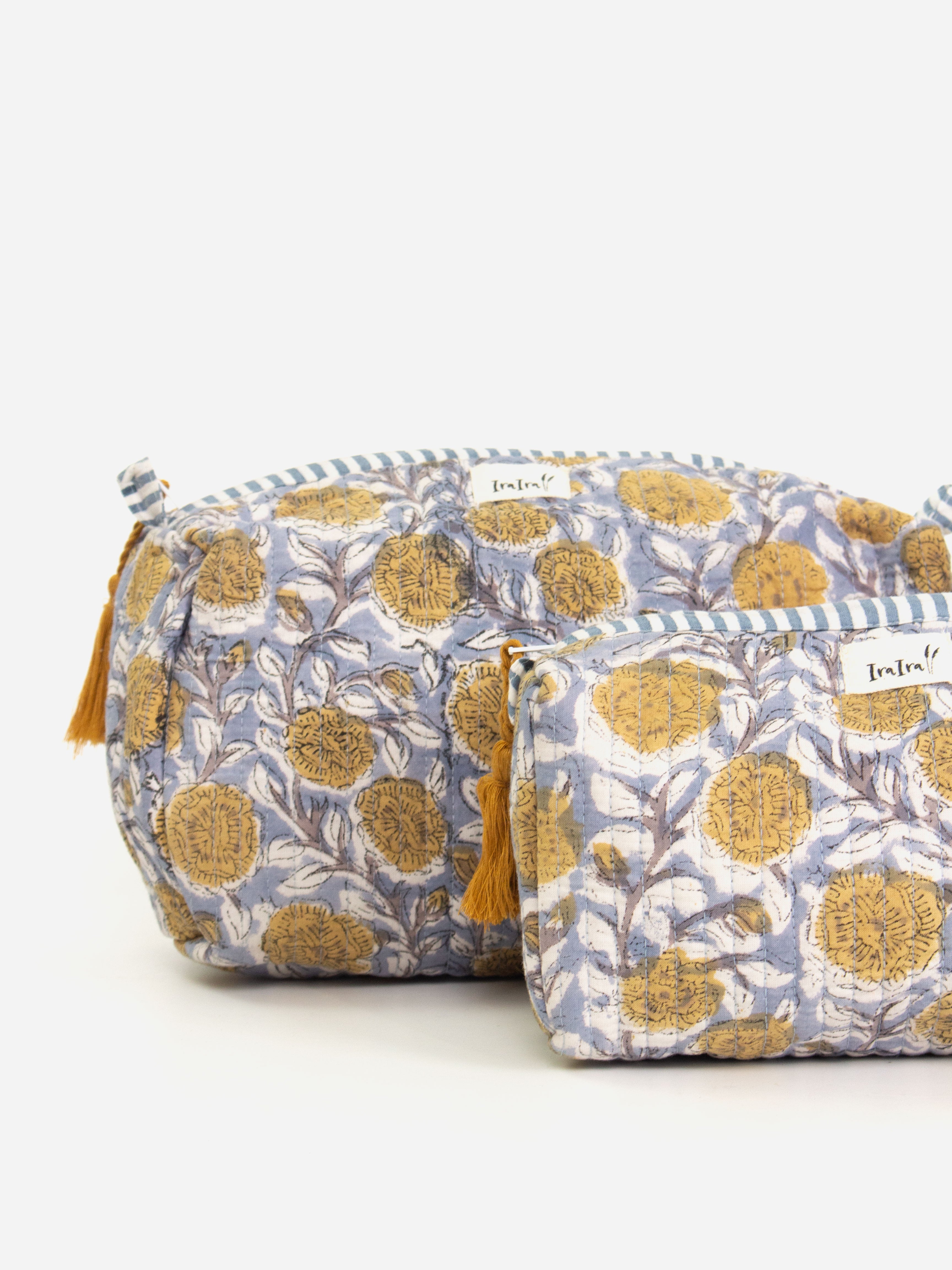 Cornflower Marigold Cosmetic Case Set
