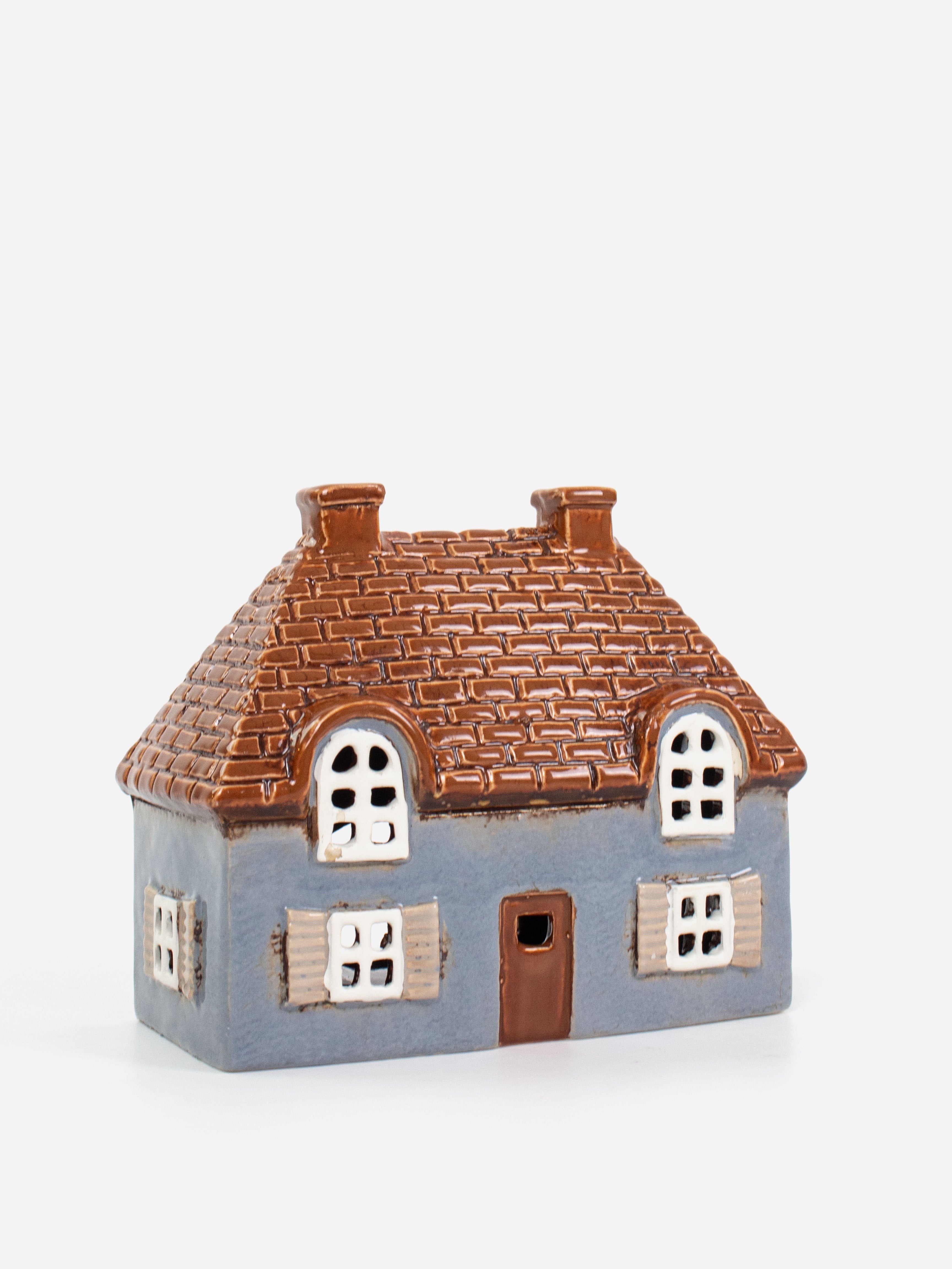 Cotswolds Country Blue Tea Light Cottage