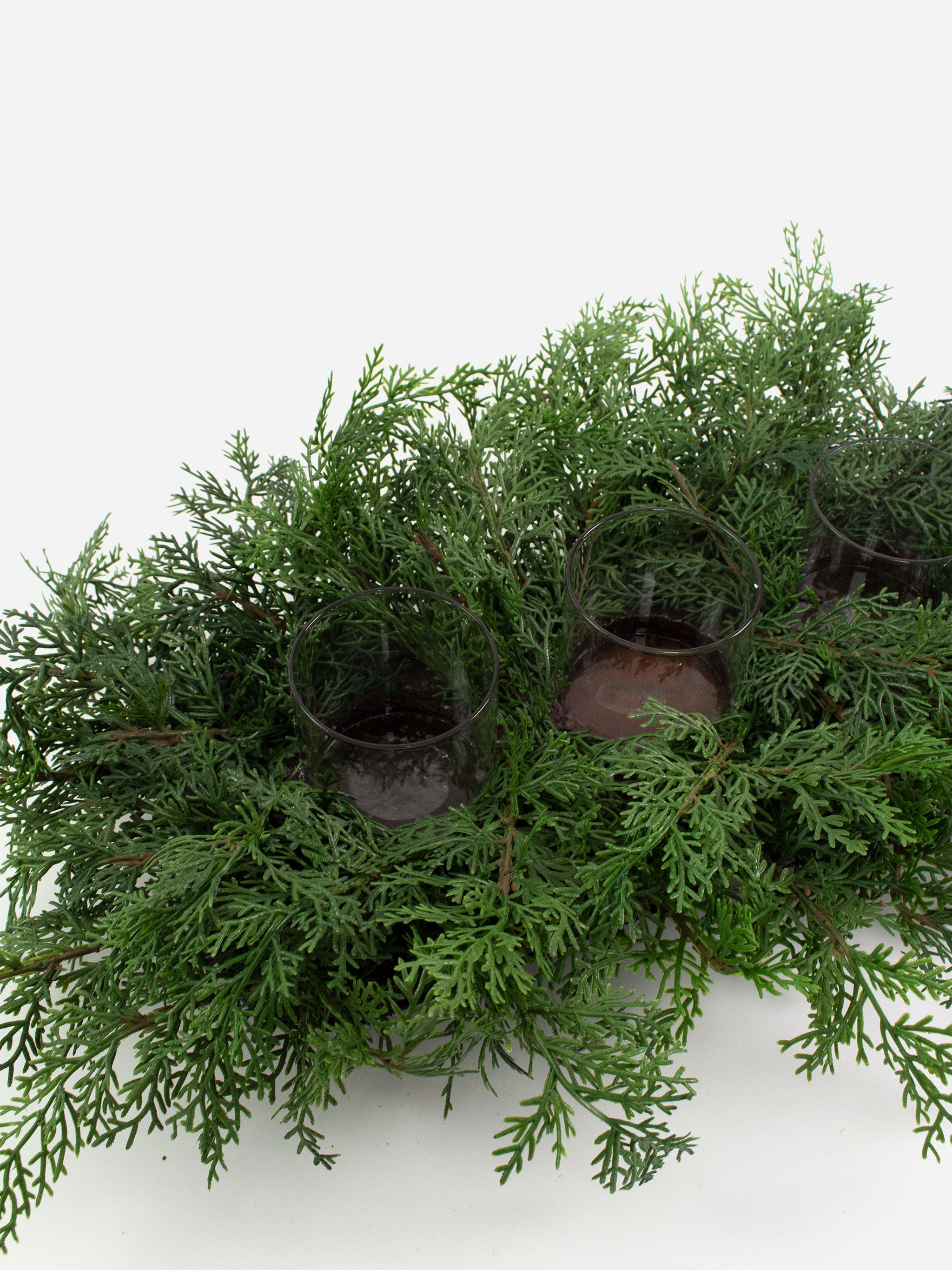 Cypress Tea Light Holder