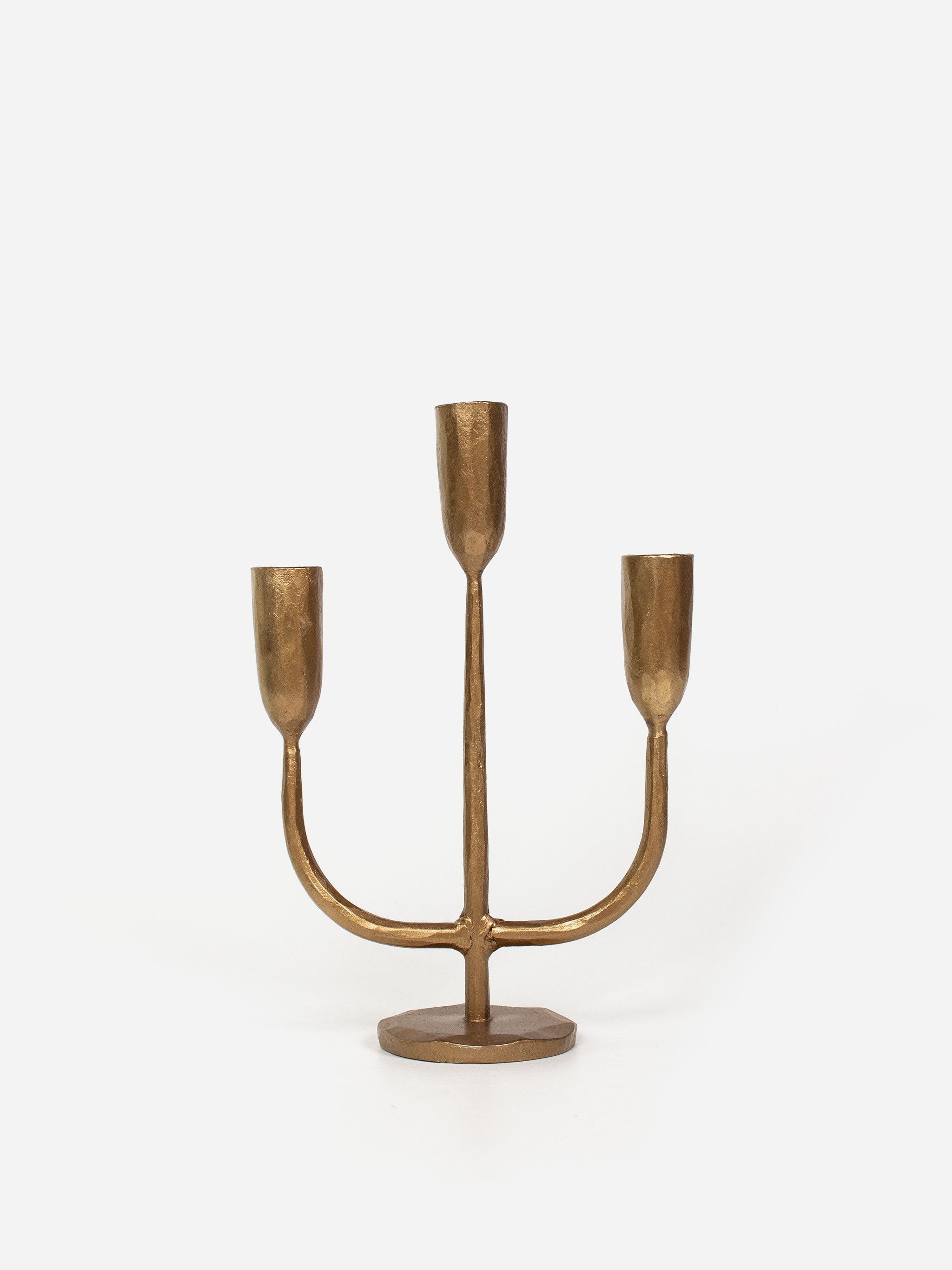 Dax 3 Light Gold Candle Stand