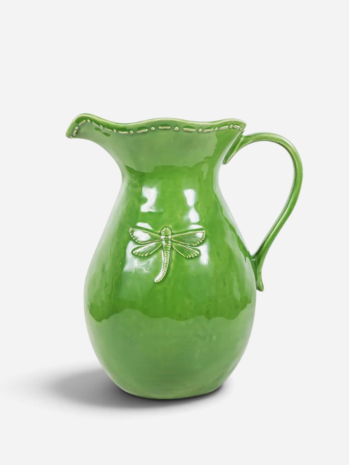 Dragonfly Large Green Jug