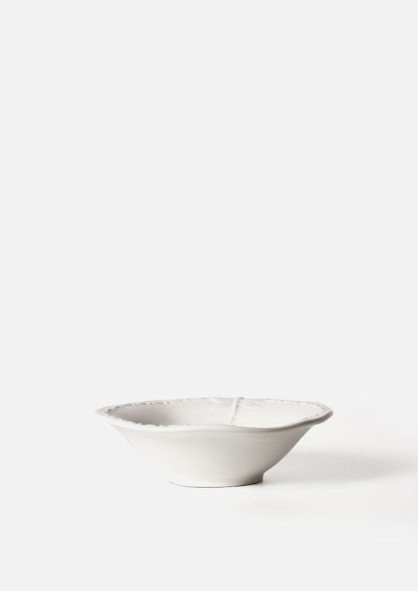 Dragonfly White Cereal Bowl