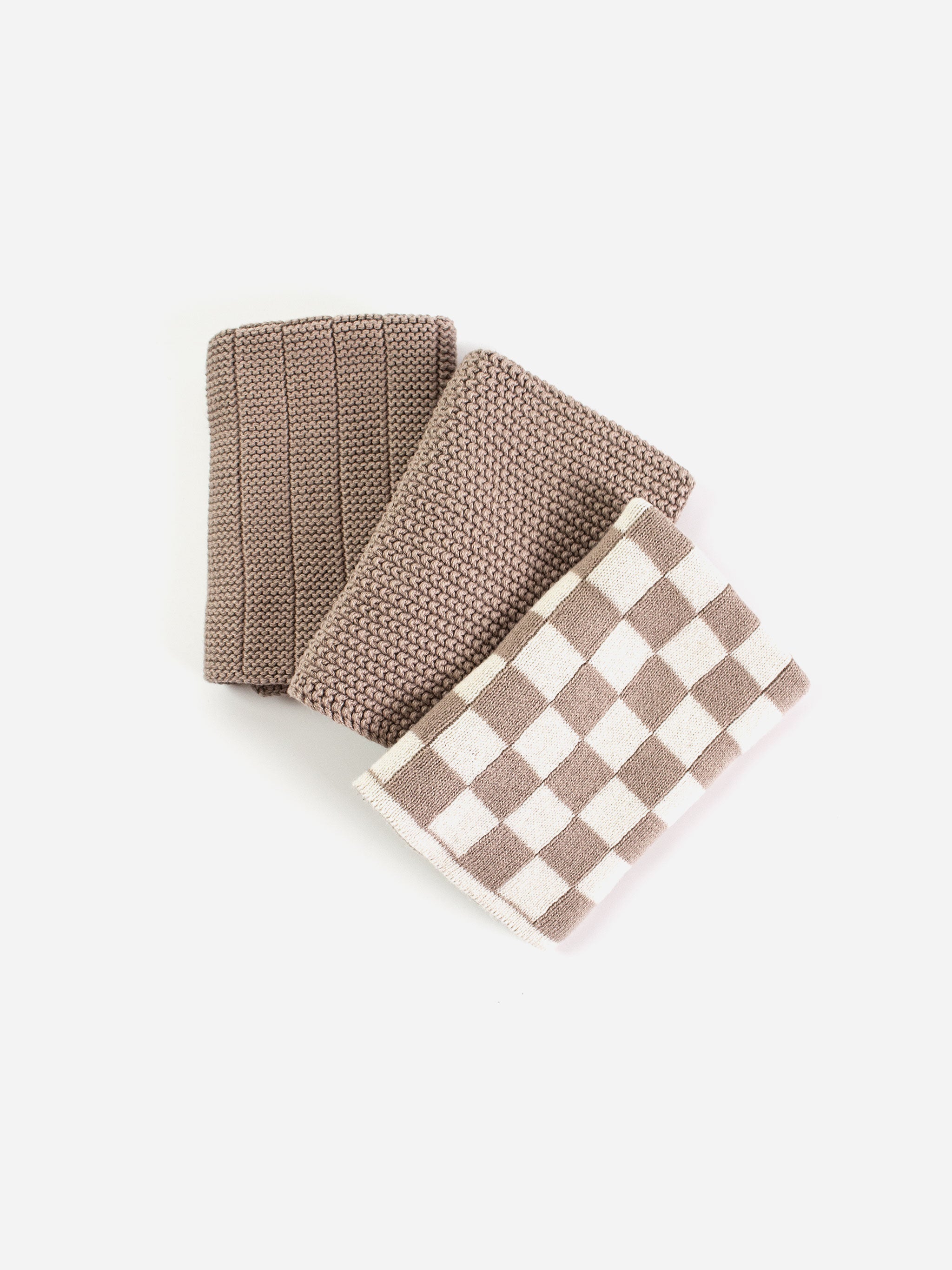 Eco Chequer Dishcloth Set (3)
