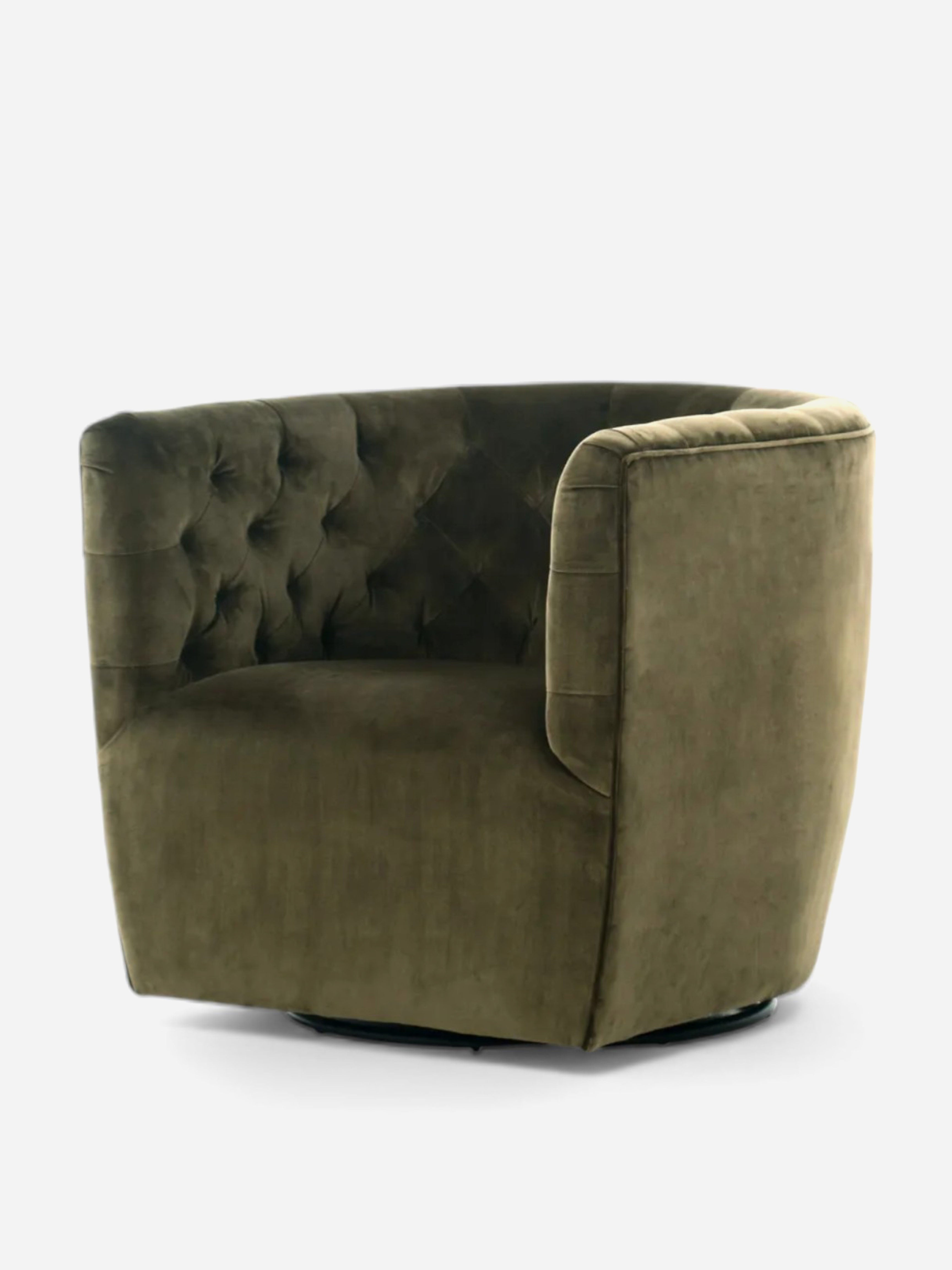 Ellis Olive Swivel Chair