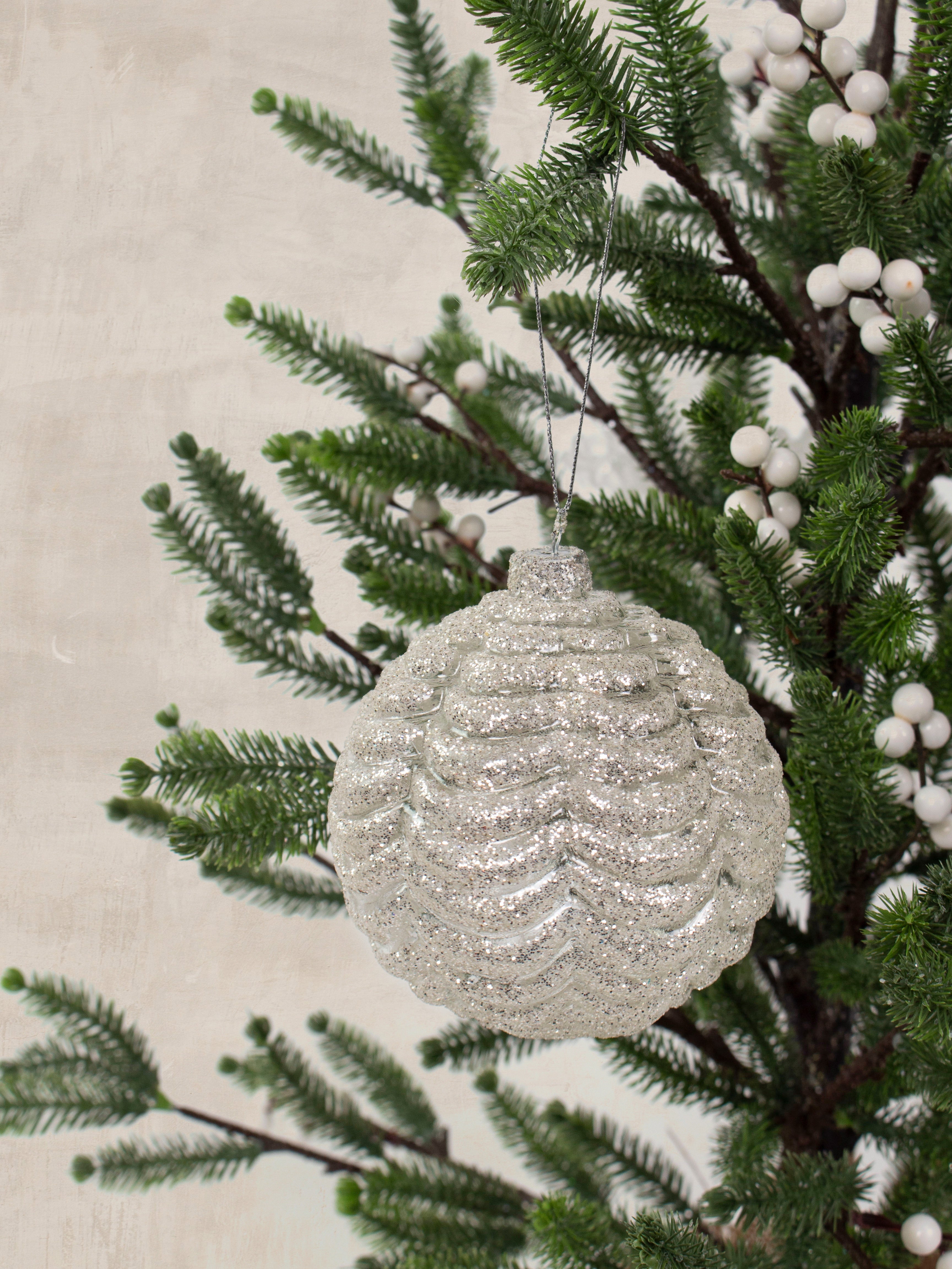 Estelle Frosted Hanging Ornament