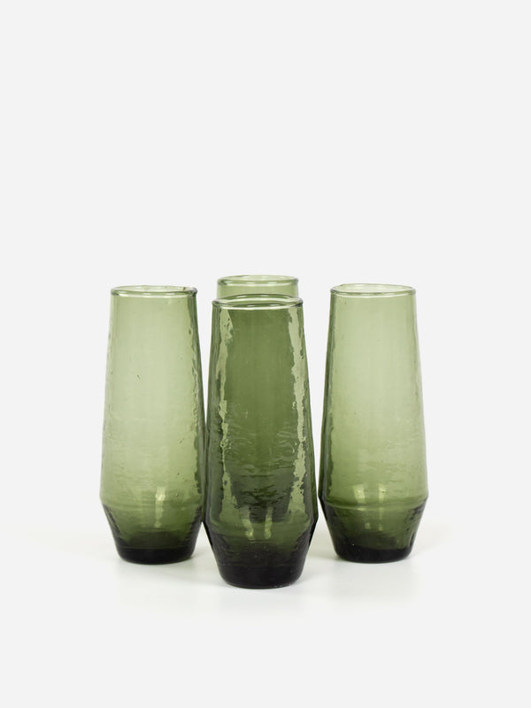 Fern Stemless Champagne Flute Set