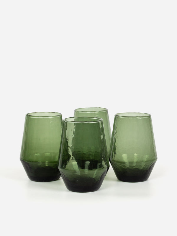 Fern Stemless Wine Glass Set