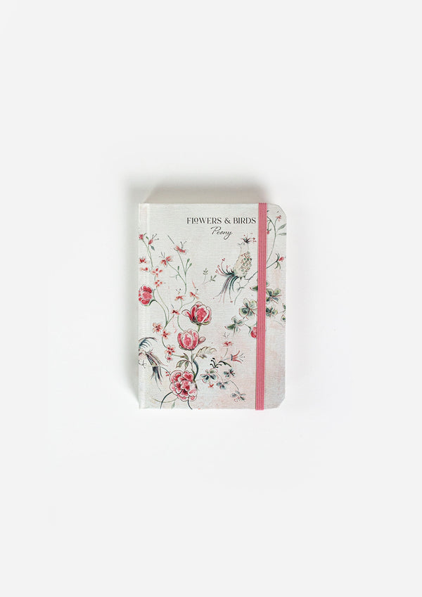 Flowers & Birds A6 Peony Notebook