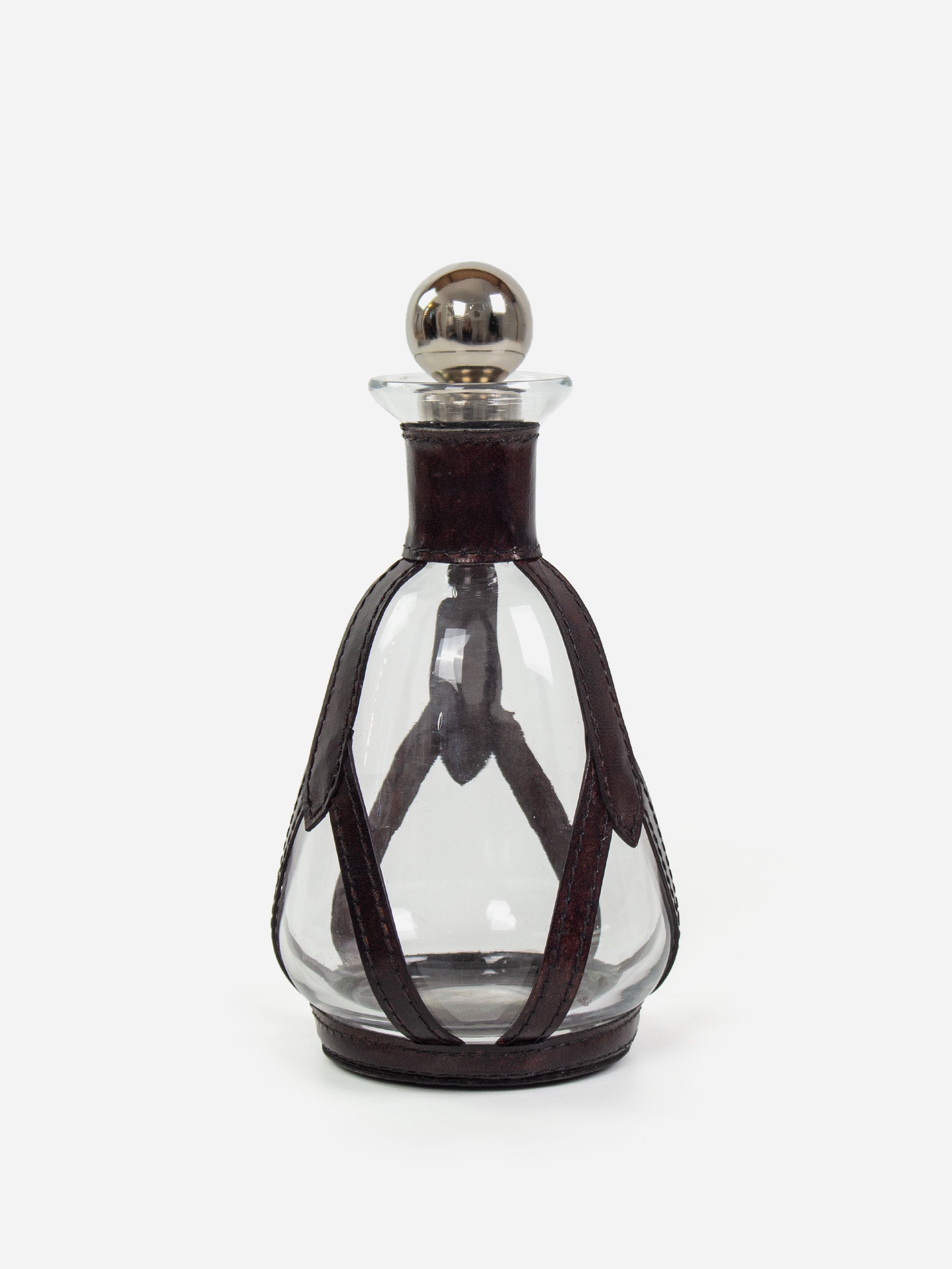 Glass & Leather Decanter