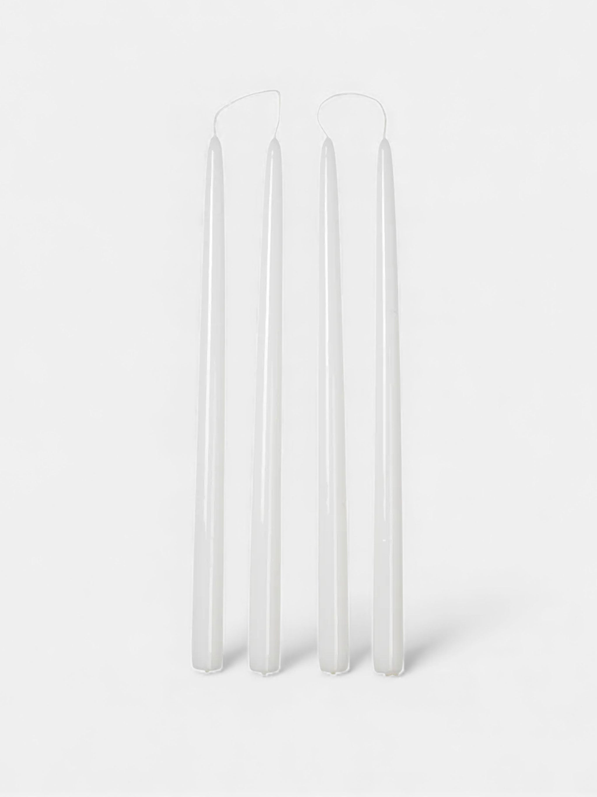Glossy Tapered Candle Set
