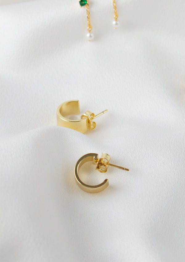 18K Gold Plated Cuff Earrings