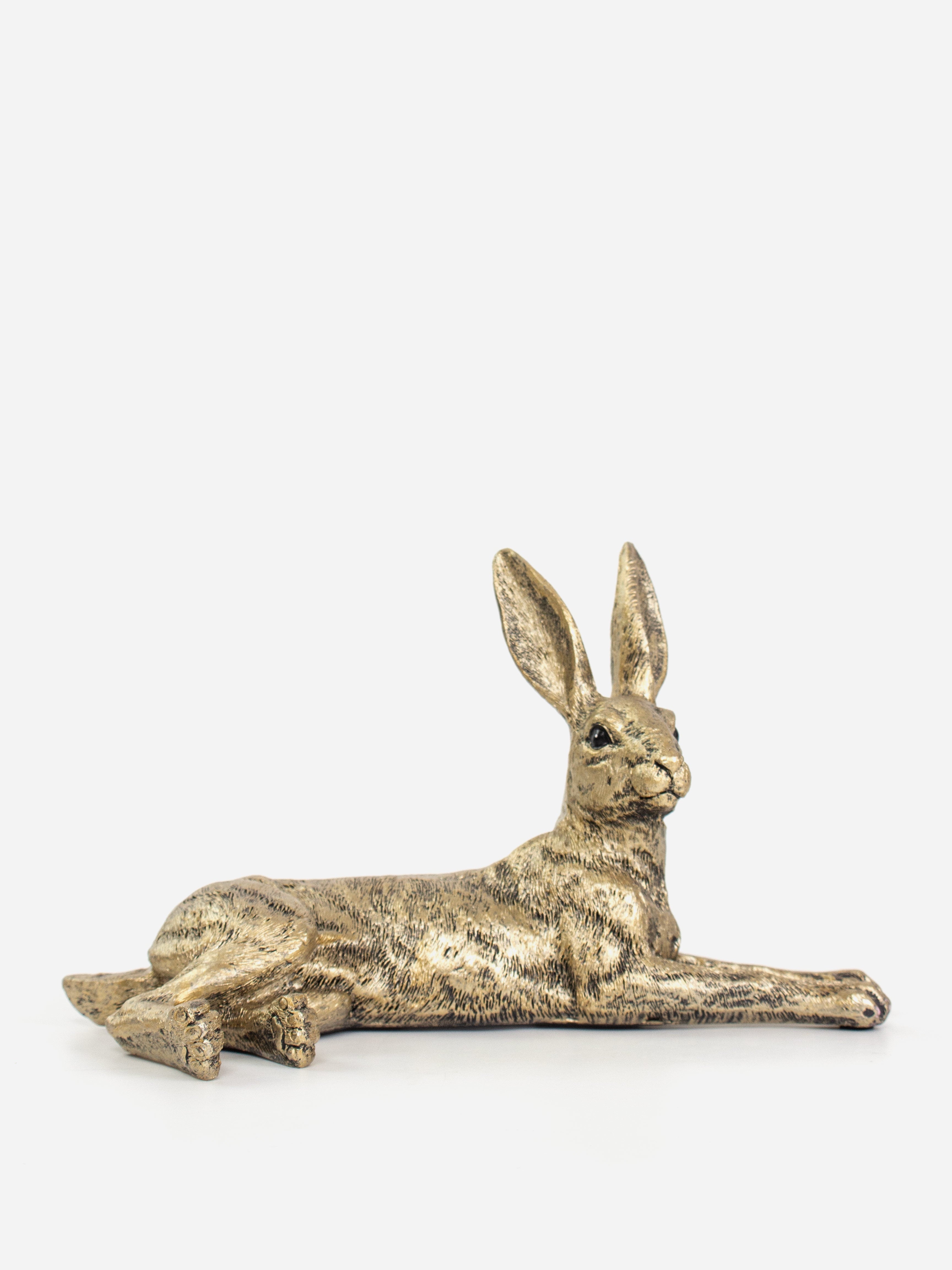 Gold Rabbit Lying