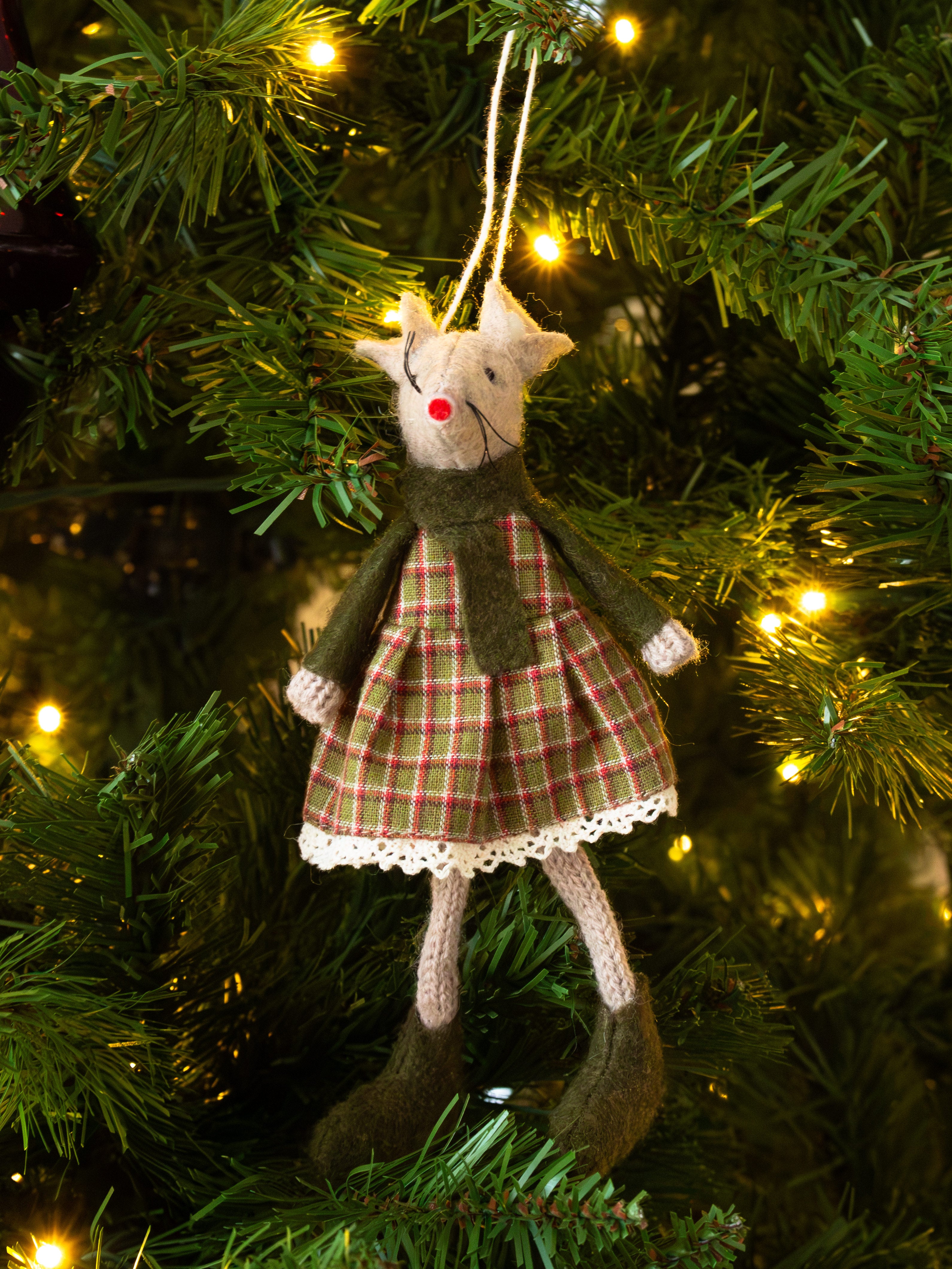 Green Mouse Hanging