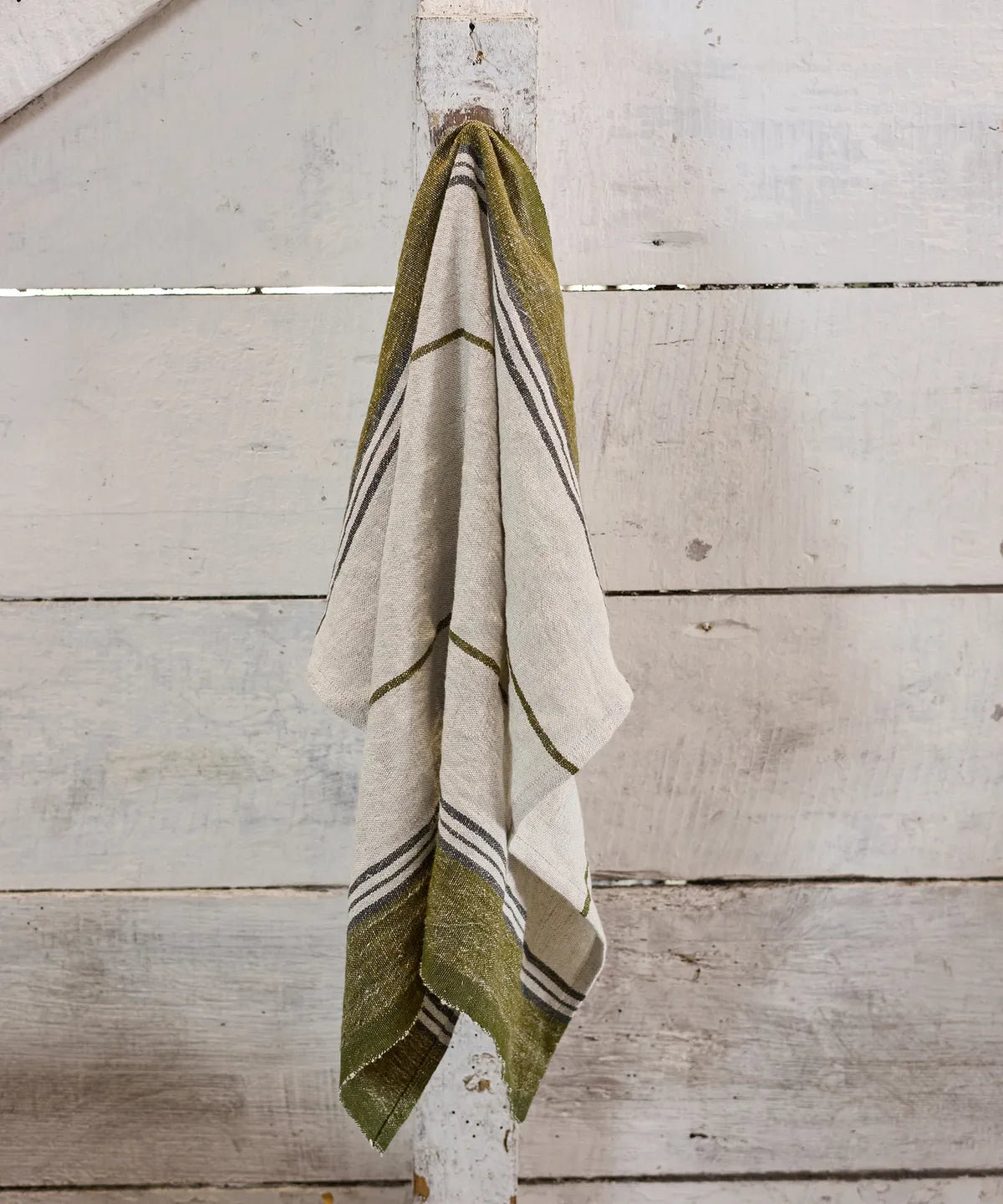 Selvedge Stripe Linen Tea Towel