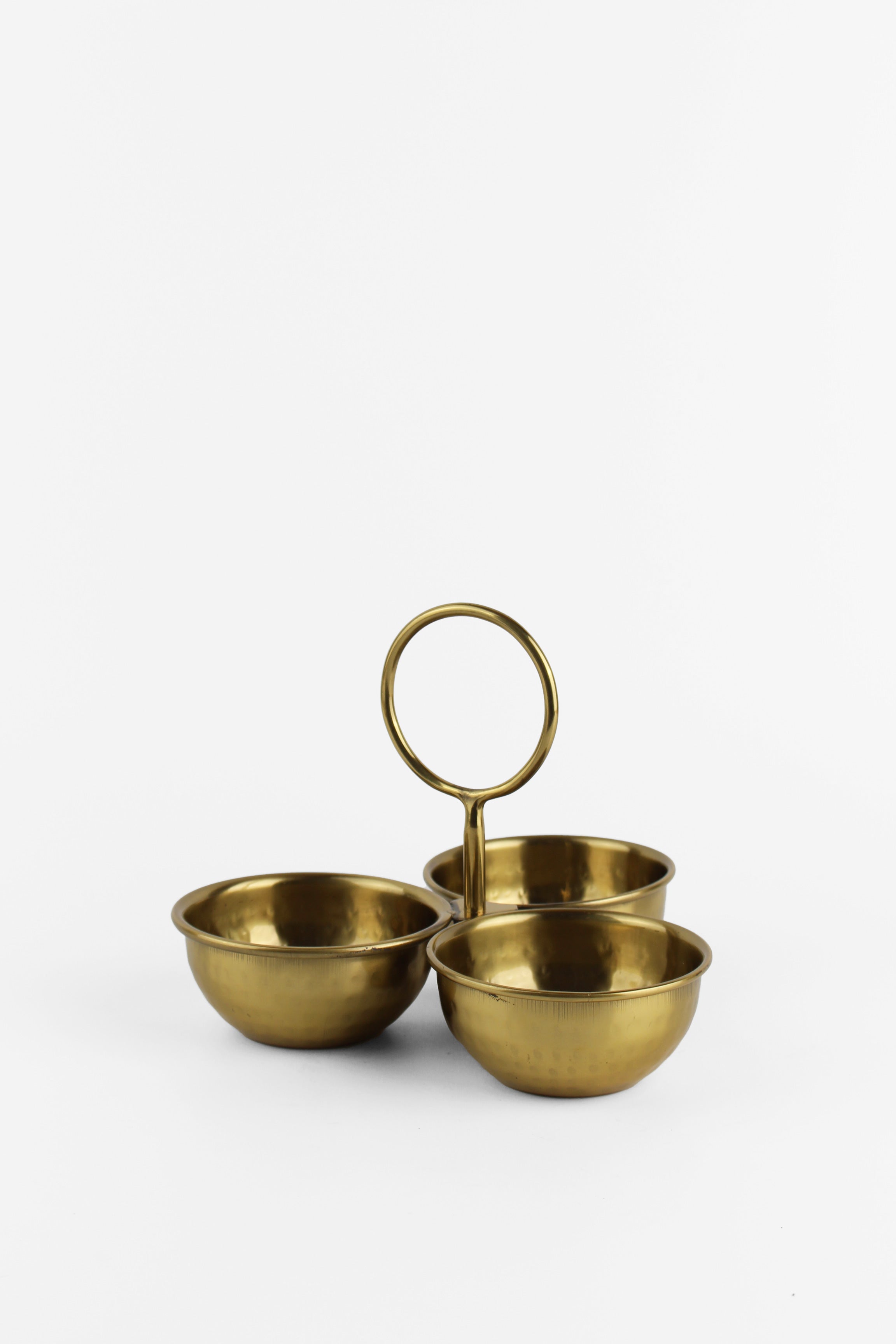 Hammered Condiment Set