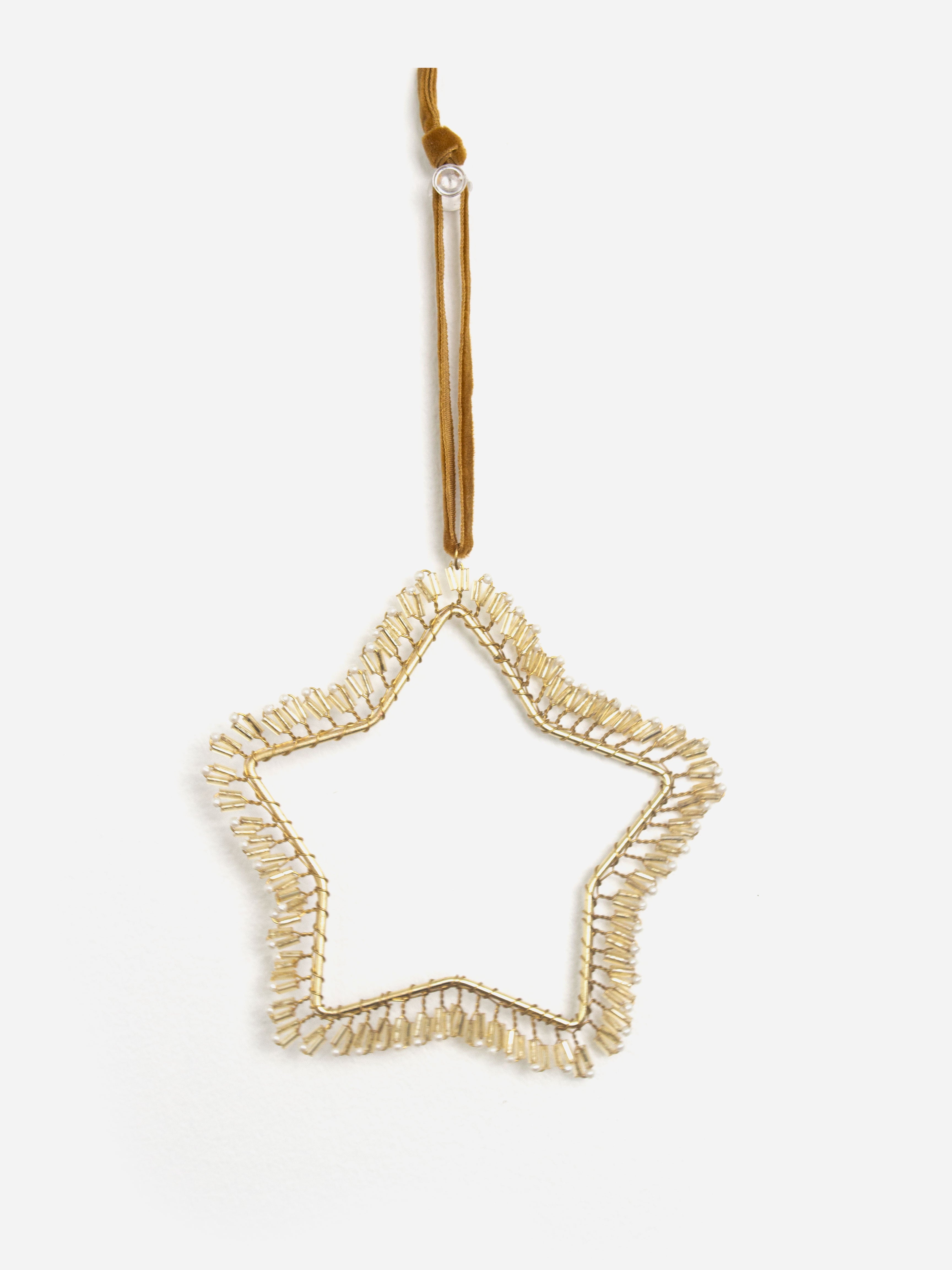 Hanging Beaded Star