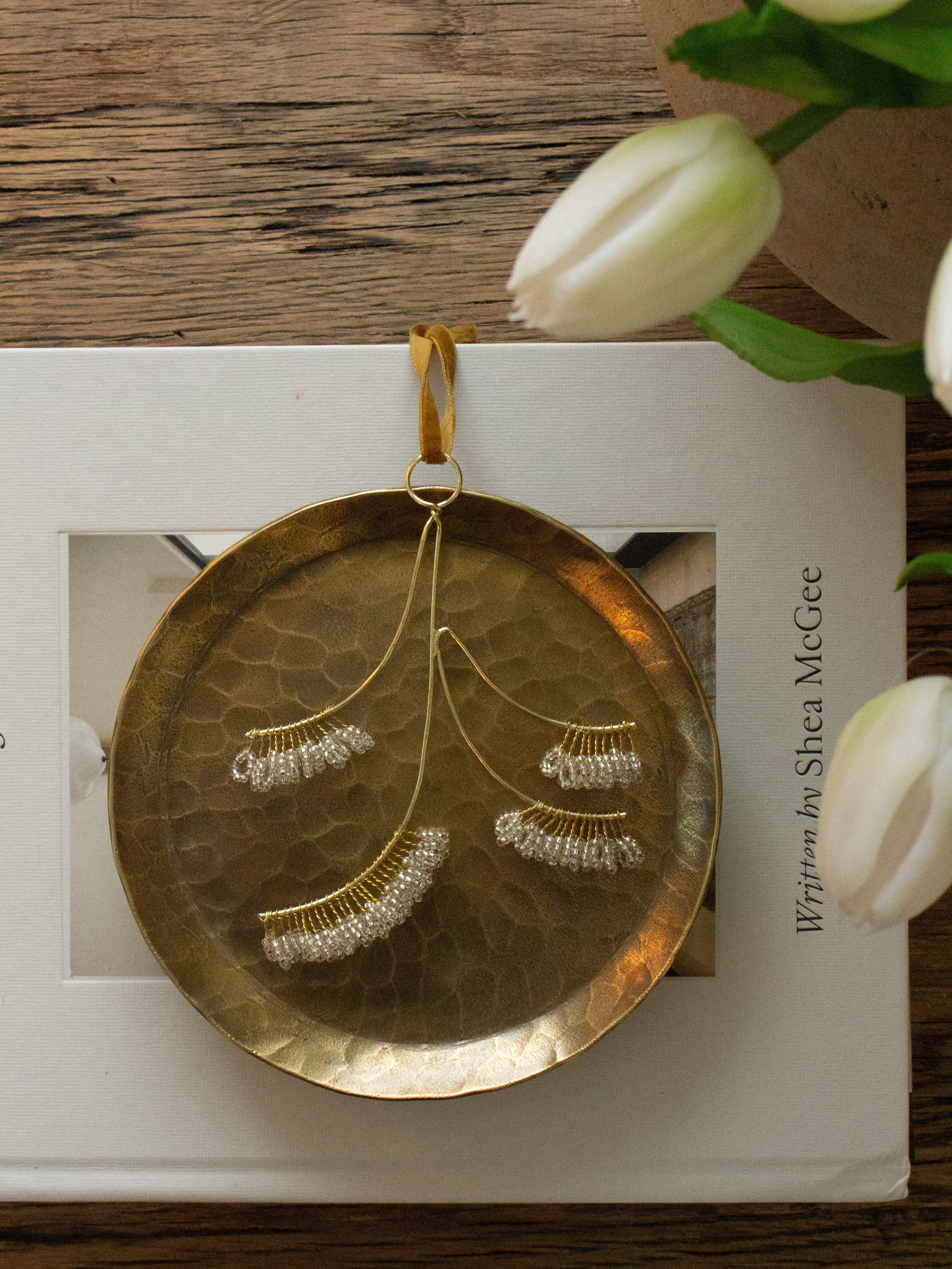 Hanging Beaded Stems Decoration