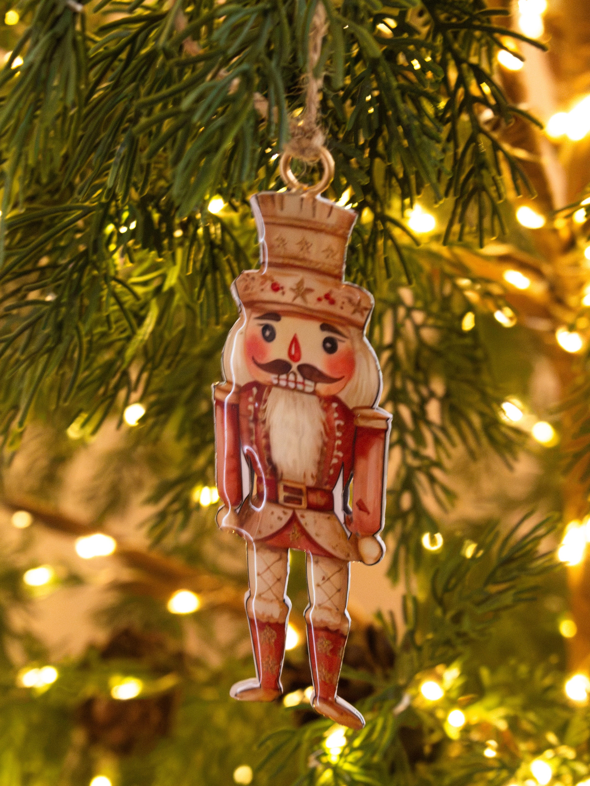 Hanging Peachy Nutcracker