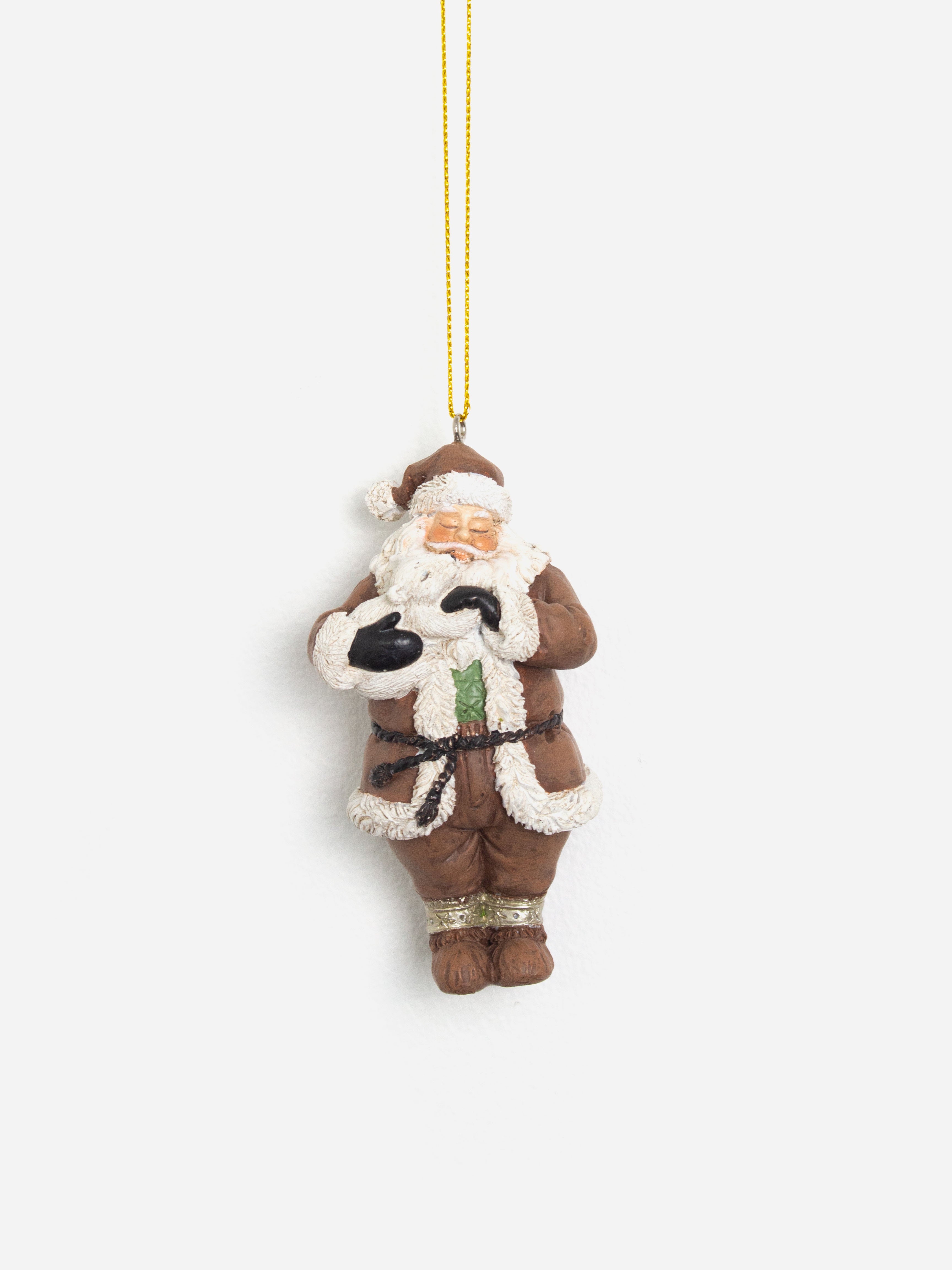 Hanging Santa with Bear